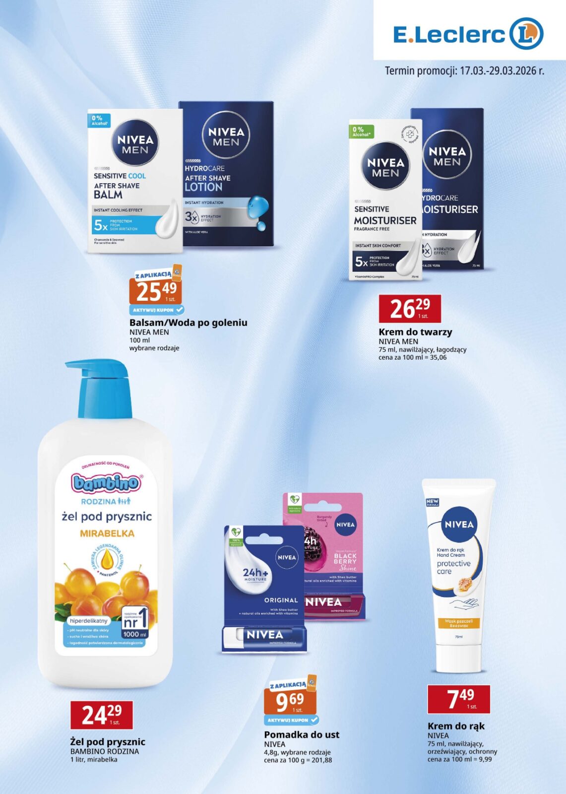 e-leclerc - Gazetka E.Leclerc - Nivea - ważna od 17.03.2026 do 29.03.2026 - page: 2