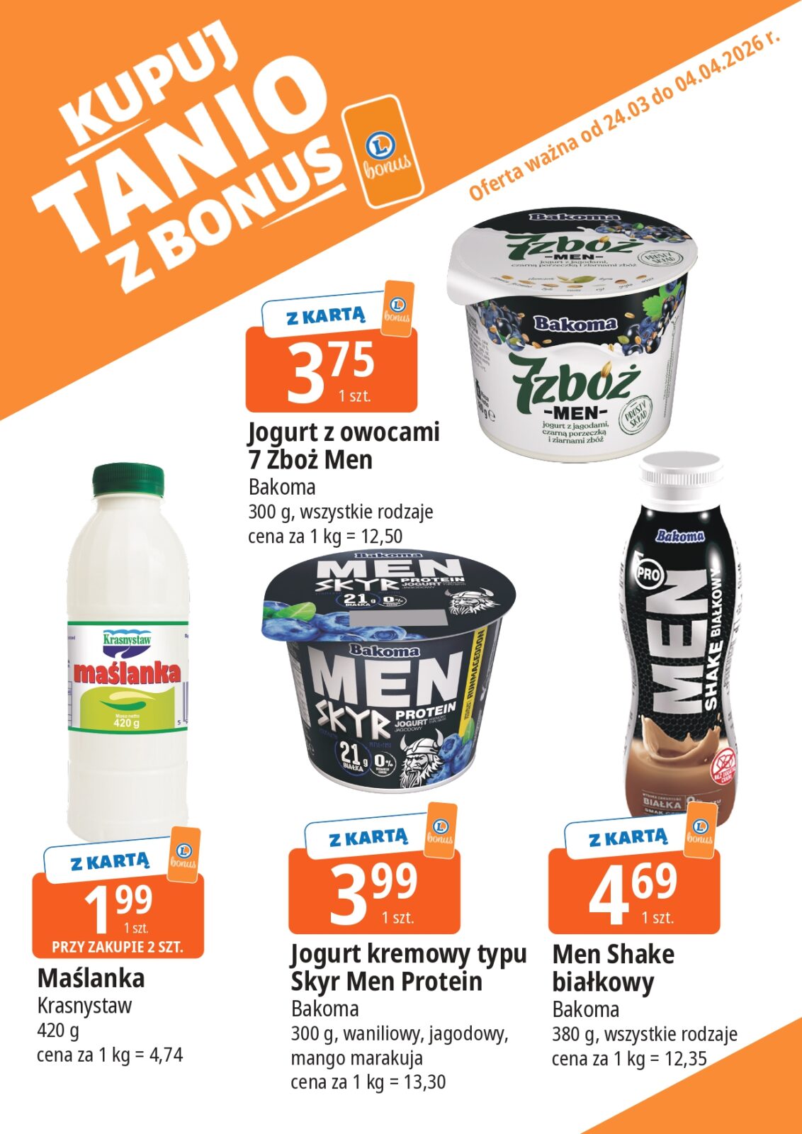 e-leclerc - Gazetka E.Leclerc - Kupuj tanio z bonus - ważna od 24.03.2026 do 04.04.2026 - page: 4