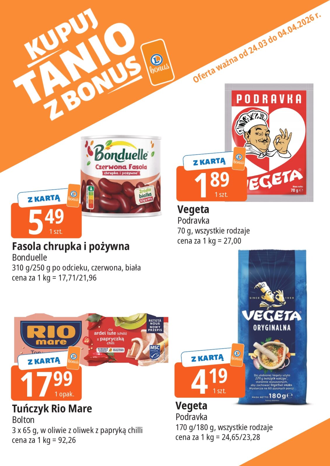 e-leclerc - Gazetka E.Leclerc - Kupuj tanio z bonus - ważna od 24.03.2026 do 04.04.2026 - page: 14