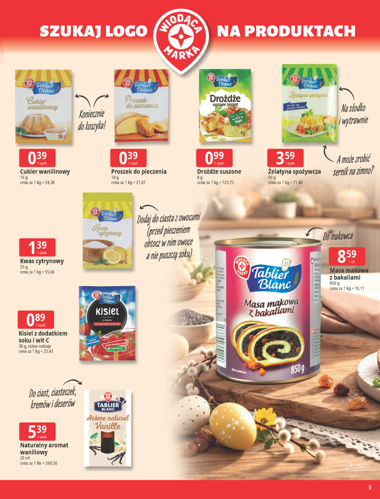 e-leclerc - Gazetka E.Leclerc - Wielkanocne przygotowania - ważna od 24.03.2026 do 04.04.2026 - page: 5