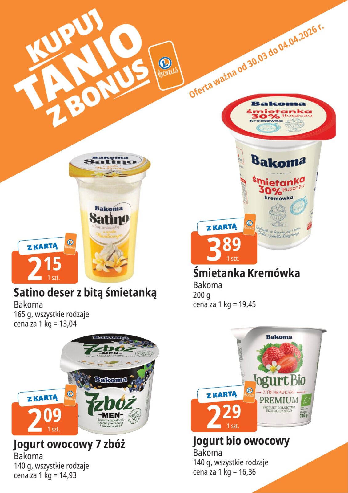 e-leclerc - Gazetka E.Leclerc - Kupuj tanio z bonus - ważna od 30.03.2026 do 04.04.2026 - page: 4