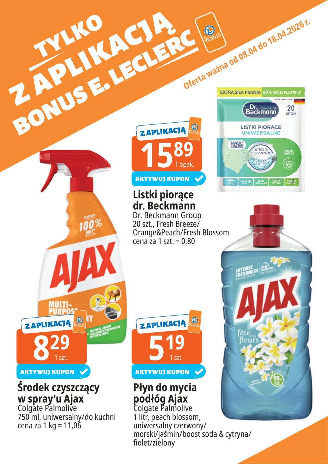 e-leclerc - Aktualna gazetka E.Leclerc - Kupuj tanio z bonus ważna od 08.04.2026 do 18.04.2026 - page: 12