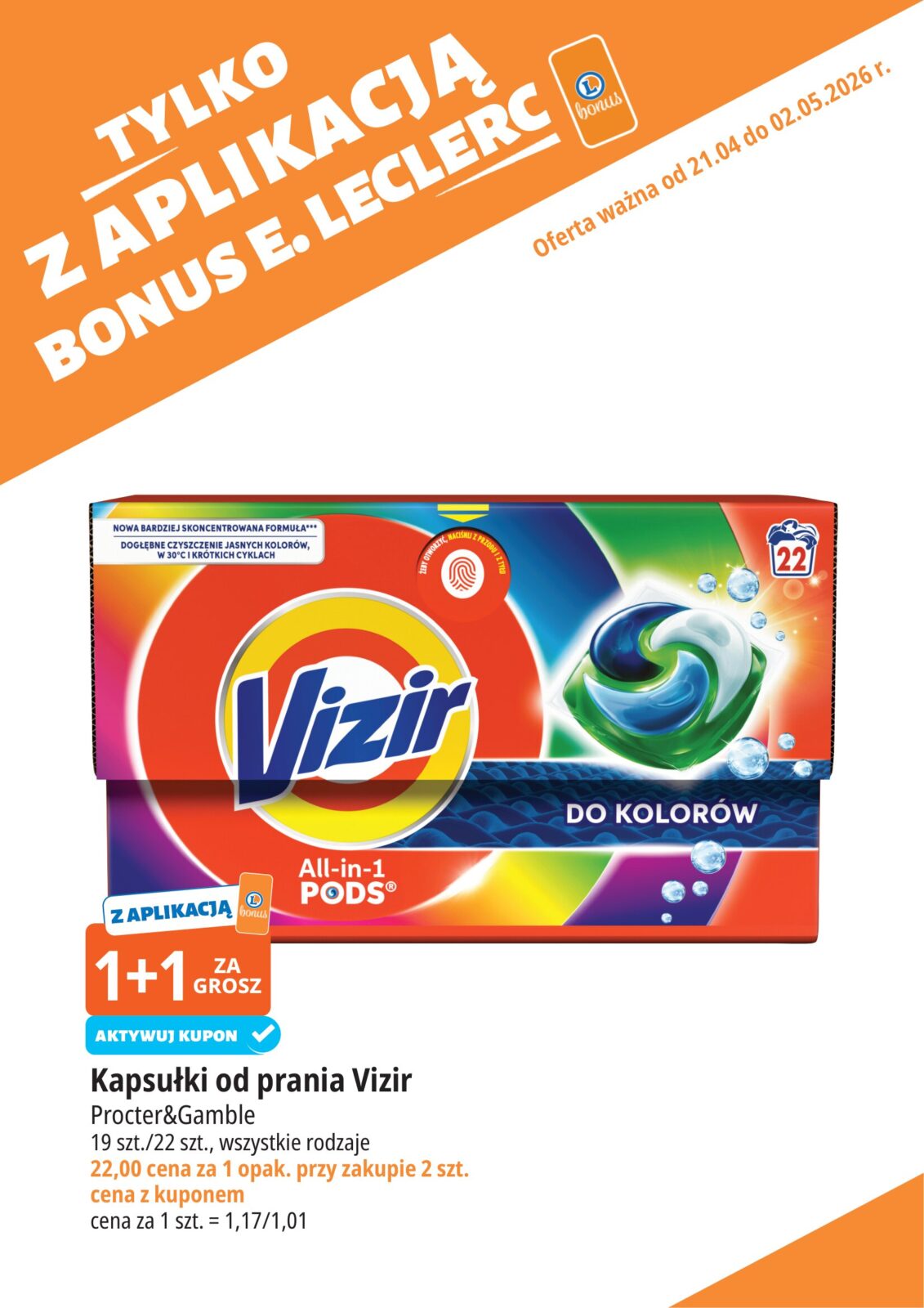 e-leclerc - Nowa gazetka E.Leclerc - Kupuj tanio z bonus ważna od 21.04.2026 do 02.05.2026 - page: 19