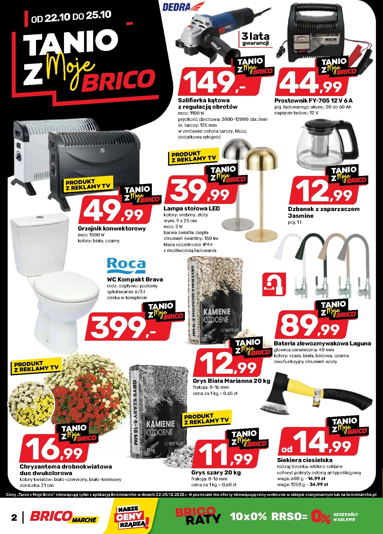 brico-marche - Gazetka Bricomarché - Tanio z Moje Brico - ważna od 22.10. do 25.10.