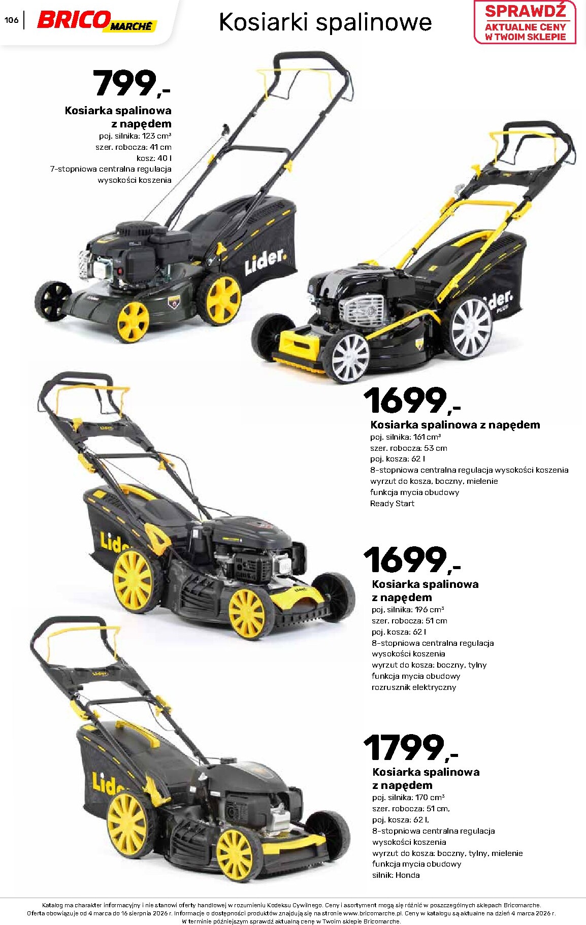 brico-marche - Gazetka Bricomarché - Katalog ogród - ważna od 04.03.2026 do 16.08.2026 - page: 106