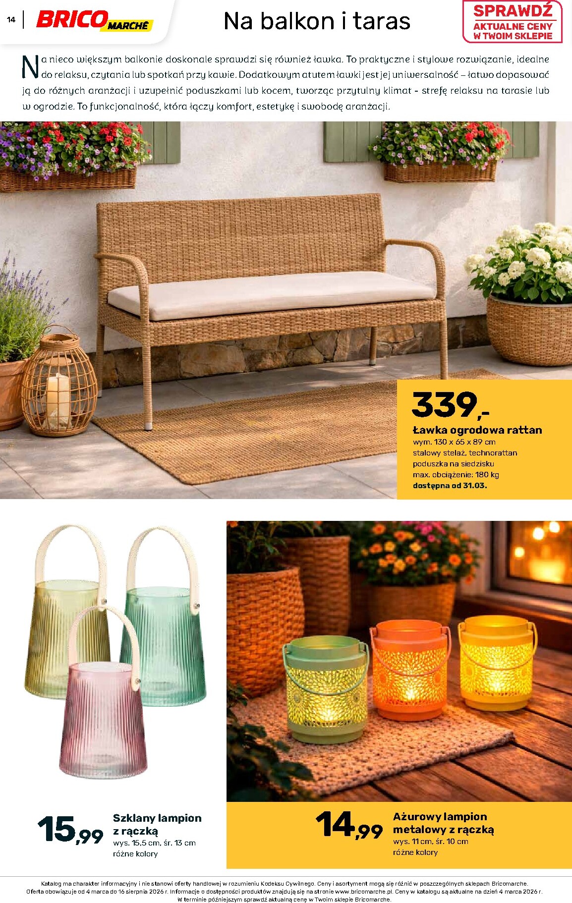 brico-marche - Gazetka Bricomarché - Katalog ogród - ważna od 04.03.2026 do 16.08.2026 - page: 14