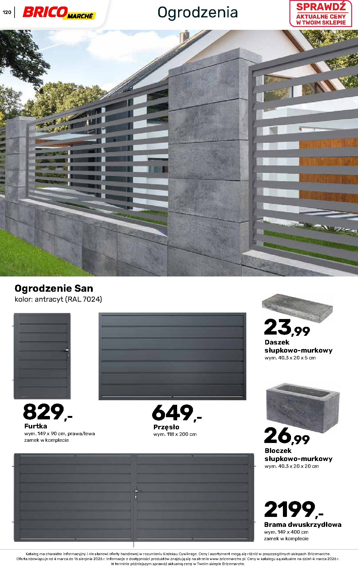 brico-marche - Gazetka Bricomarché - Katalog ogród - ważna od 04.03.2026 do 16.08.2026 - page: 120