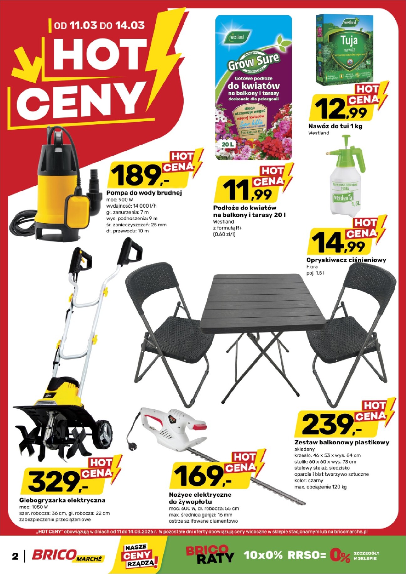 brico-marche - Gazetka Bricomarché - Hot ceny - ważna od 11.03.2026 do 14.03.2026 - page: 2