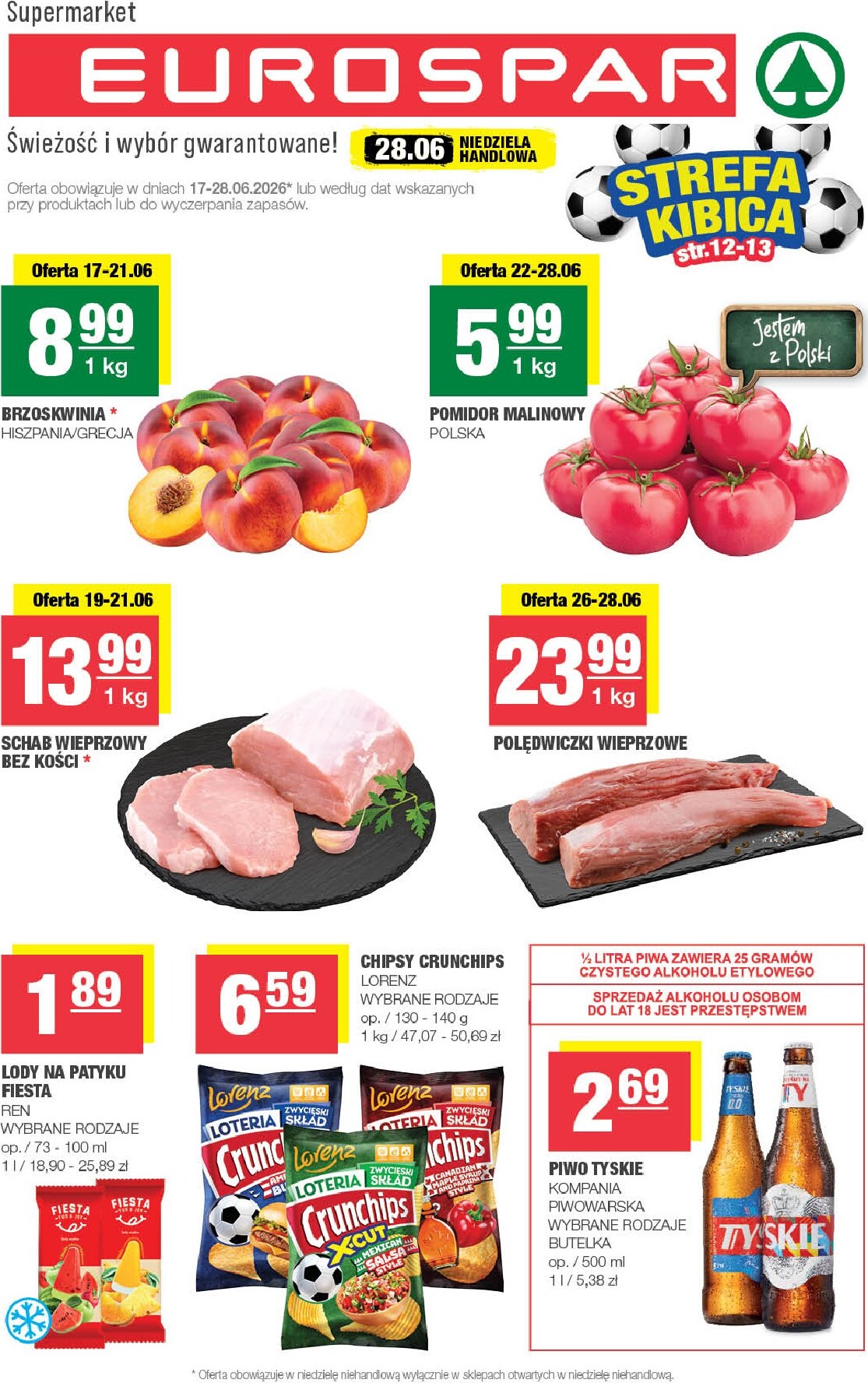 spar - Aktualna gazetka EUROSPAR ważna od 17.06.2026 do 28.06.2026
