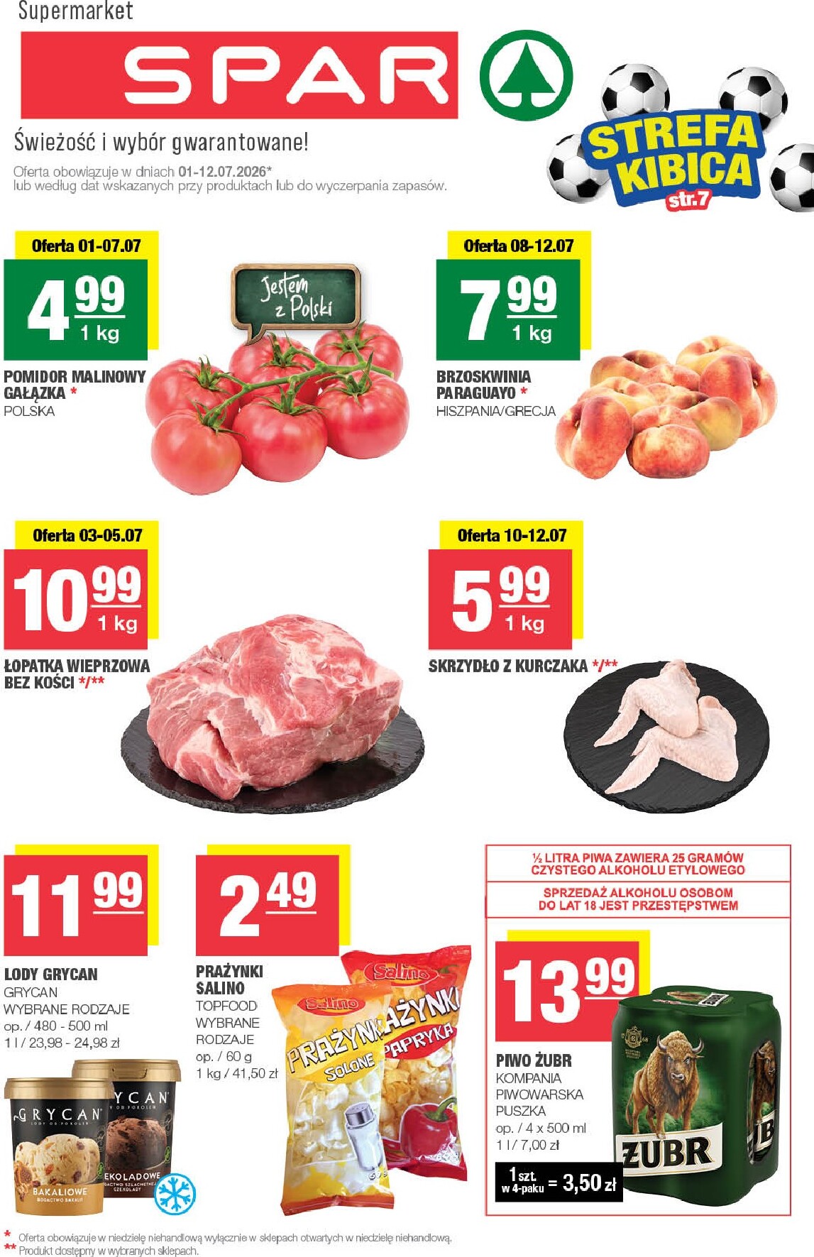 spar - Nowa gazetka SPAR - SPAR | SPAR – świeżość i wybór gwarantowane ważna od 01.07.2026 do 12.07.2026