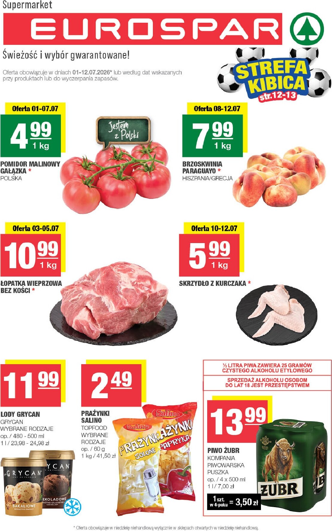 spar - Nowa gazetka SPAR - EUROSPAR | SPAR – świeżość i wybór gwarantowane ważna od 01.07.2026 do 07.07.2026