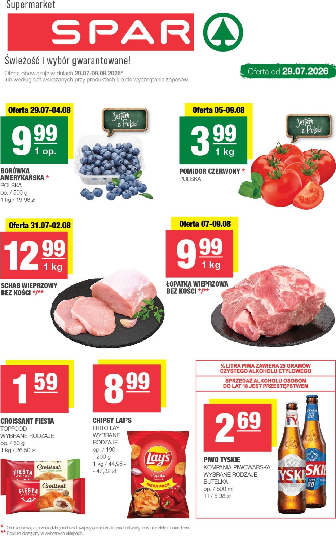 spar - Nowa gazetka SPAR ważna od 29.07.2026 do 09.08.2026
