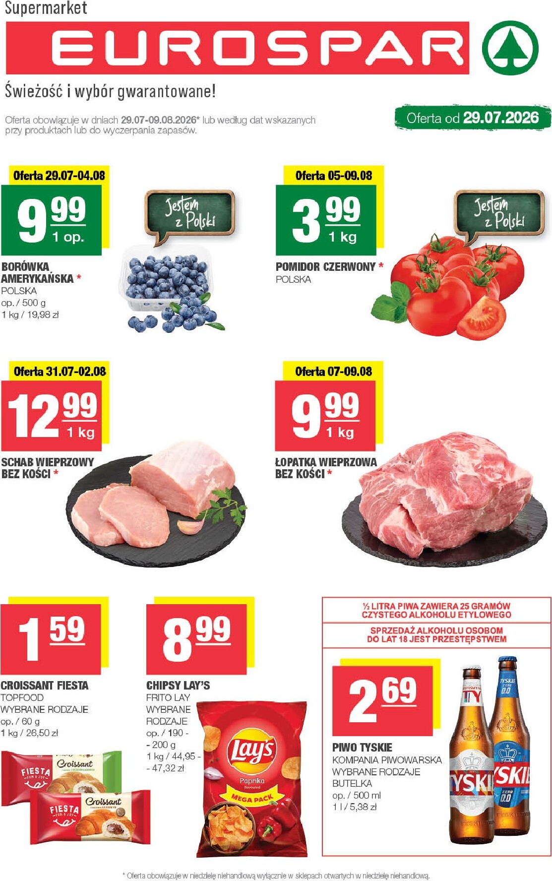 spar - Nowa gazetka EUROSPAR ważna od 29.07.2026 do 04.08.2026
