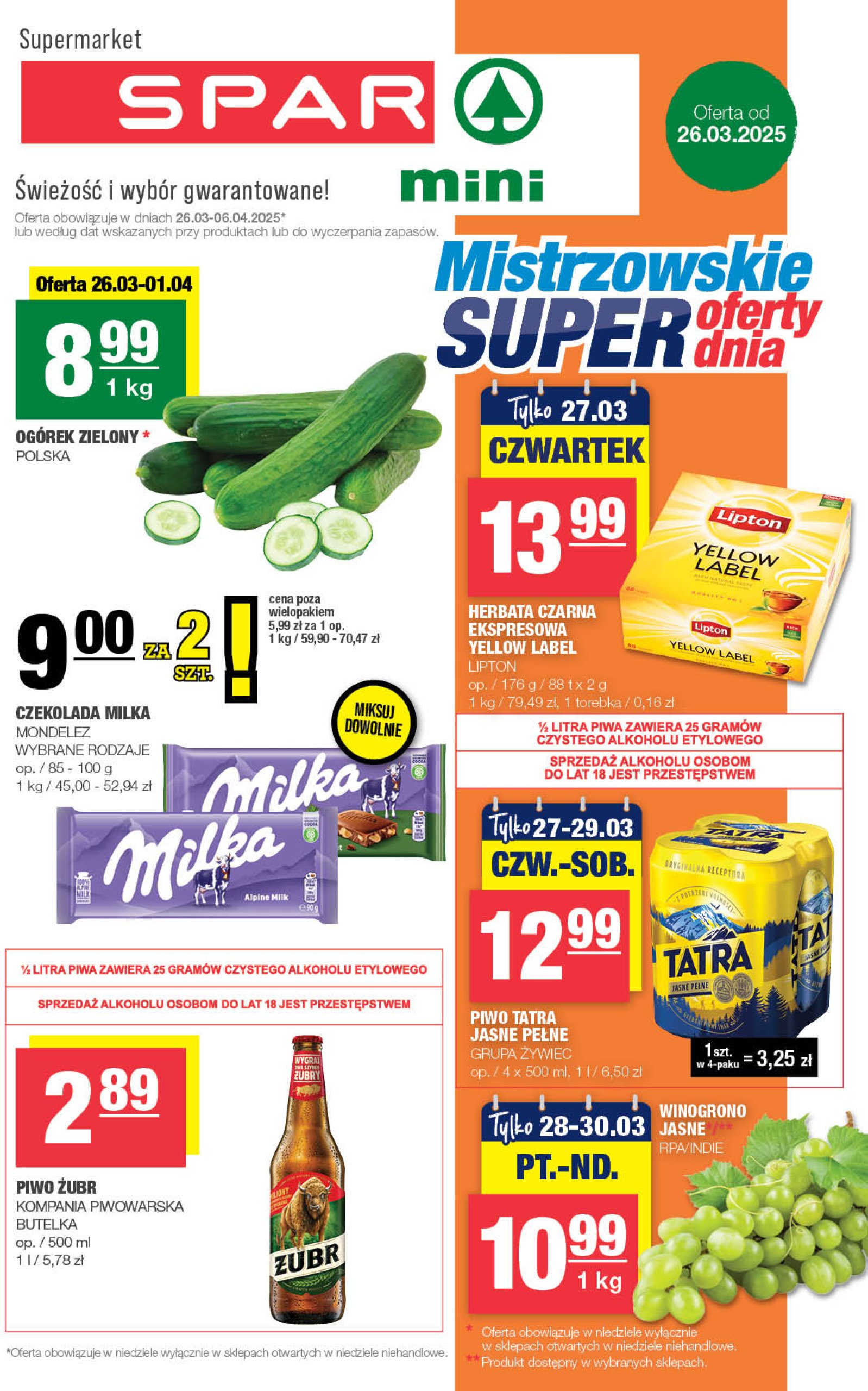 spar - SPAR - Mini gazetka ważna od 26.03. - 06.04.