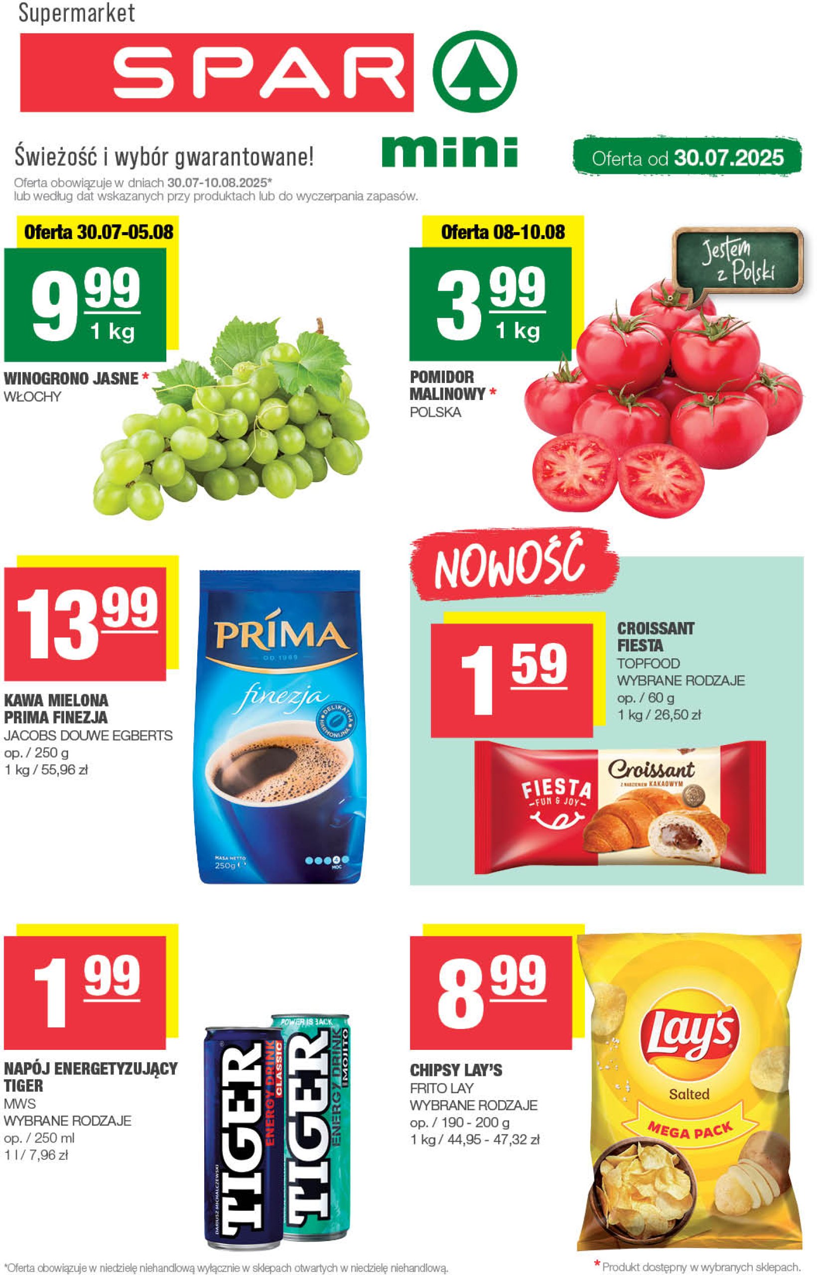 spar - Gazetka SPAR - Mini ważna od 30.07. - 10.08.