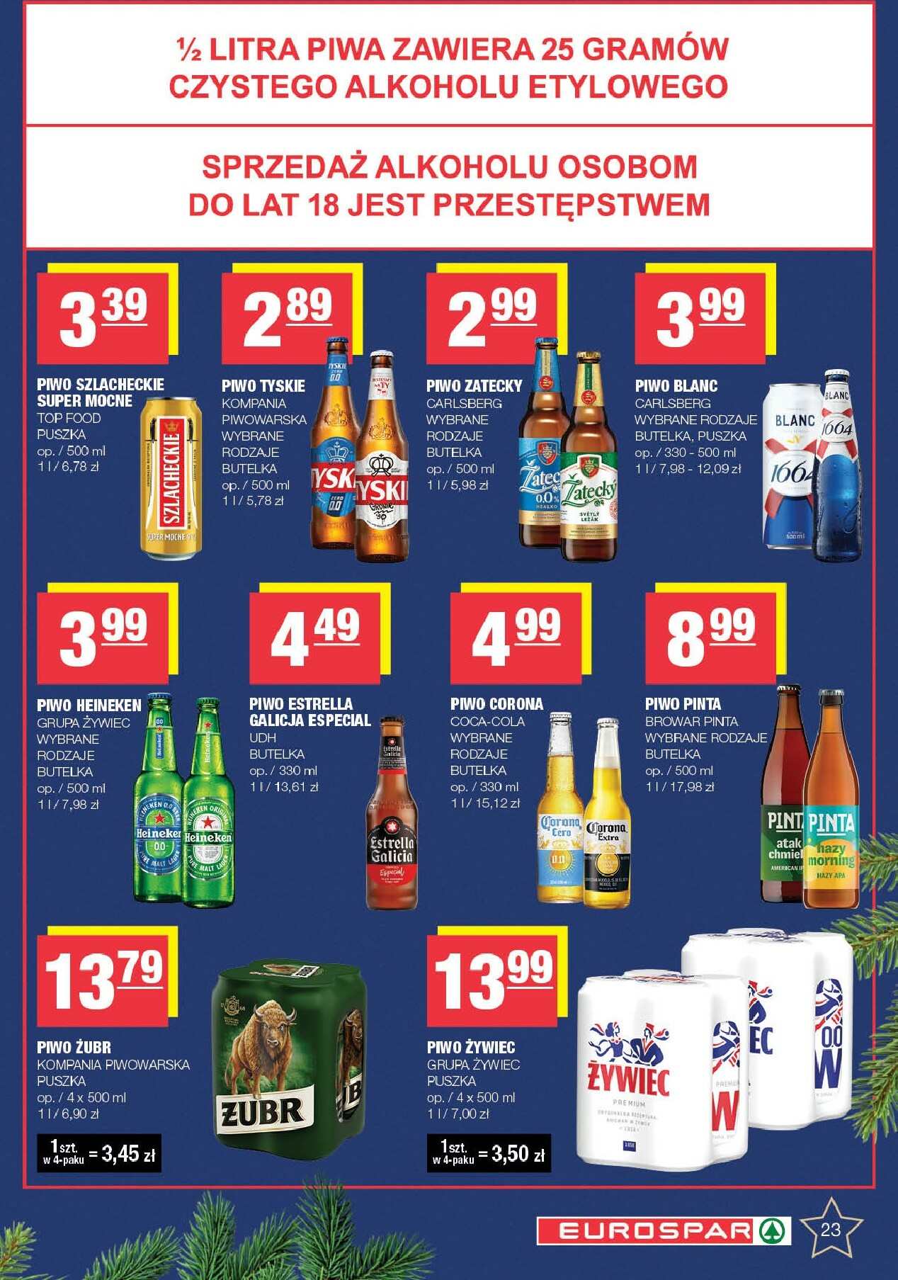 spar - Gazetka EUROSPAR - ważna od 08.12. do 23.12. - page: 23