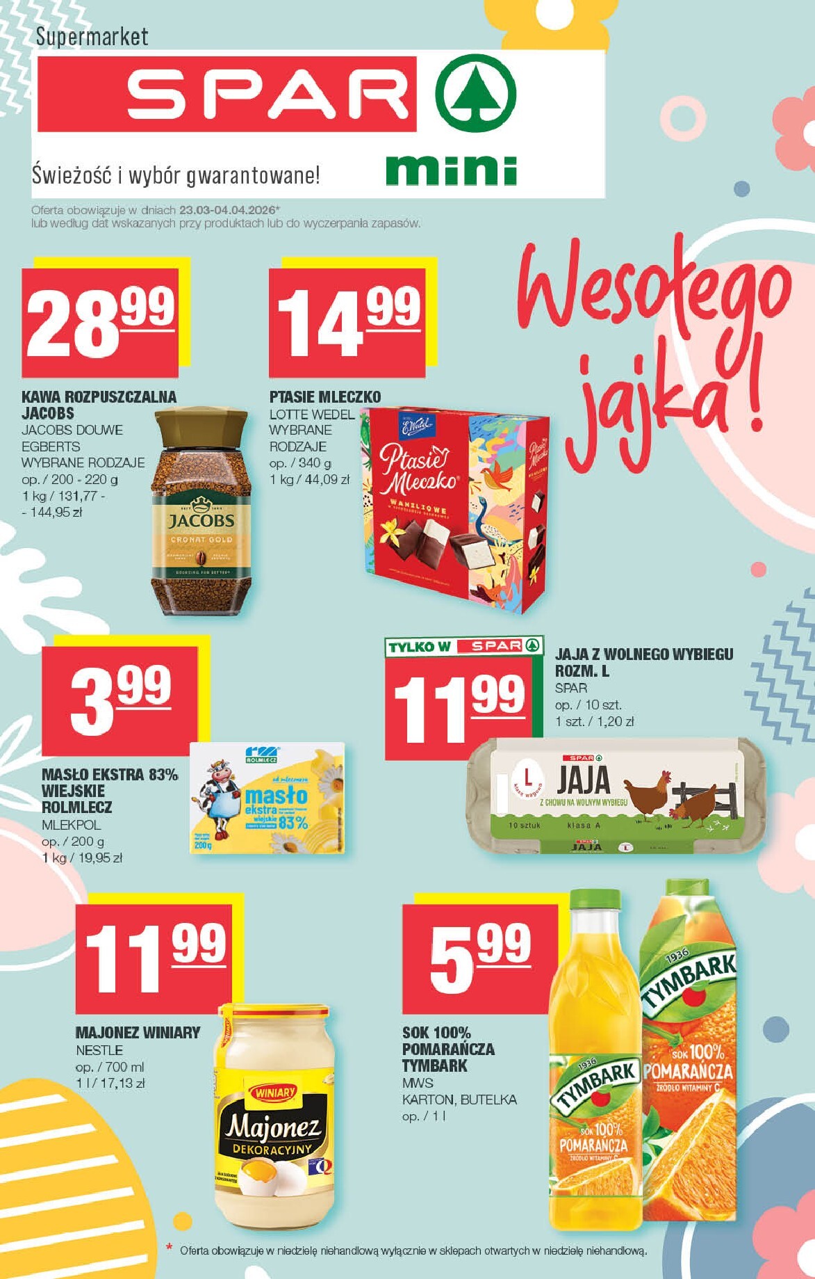 spar - Gazetka SPAR - Mini - ważna od 23.03.2026 do 04.04.2026