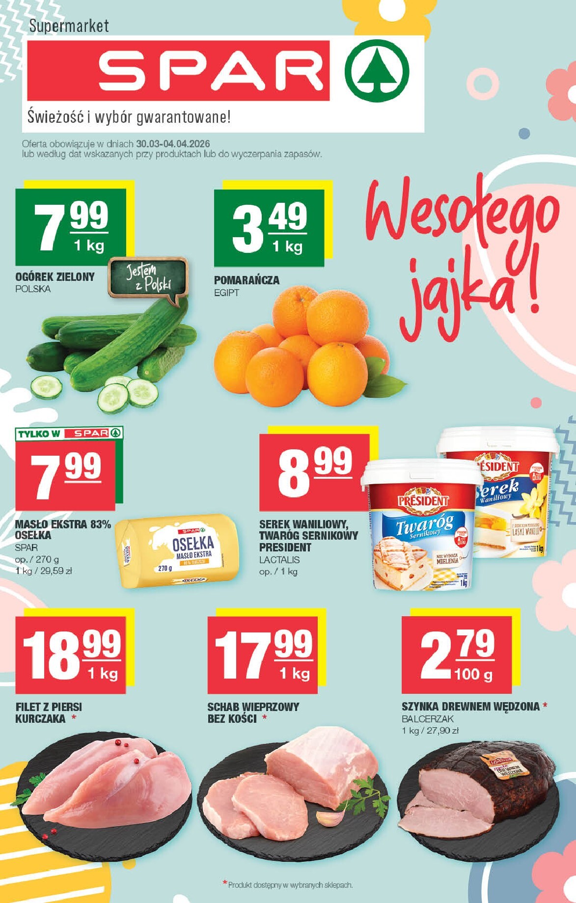 spar - Gazetka SPAR - Wielkanoc - ważna od 30.03.2026 do 04.04.2026