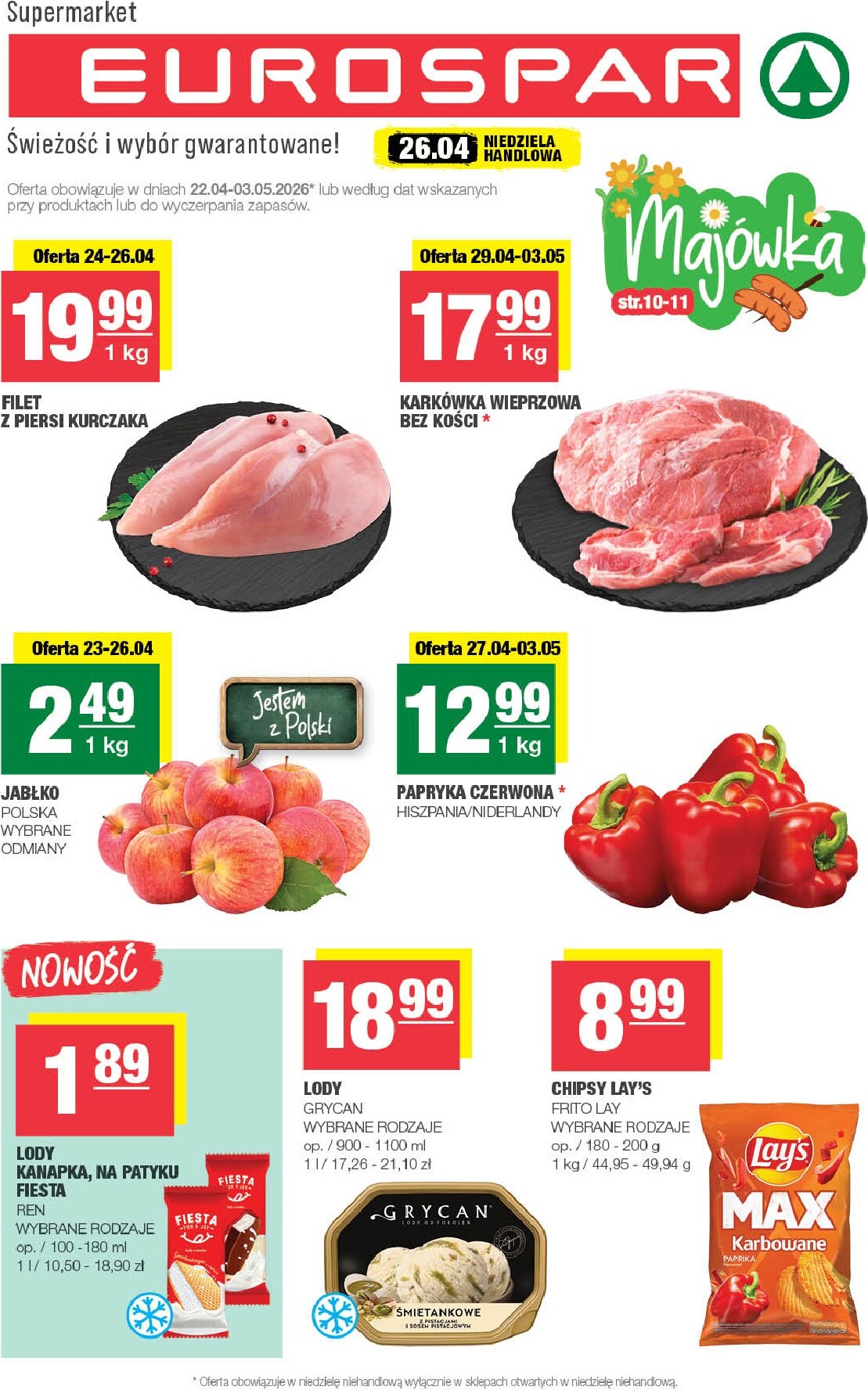 spar - Nowa gazetka EUROSPAR ważna od 22.04.2026 do 03.05.2026