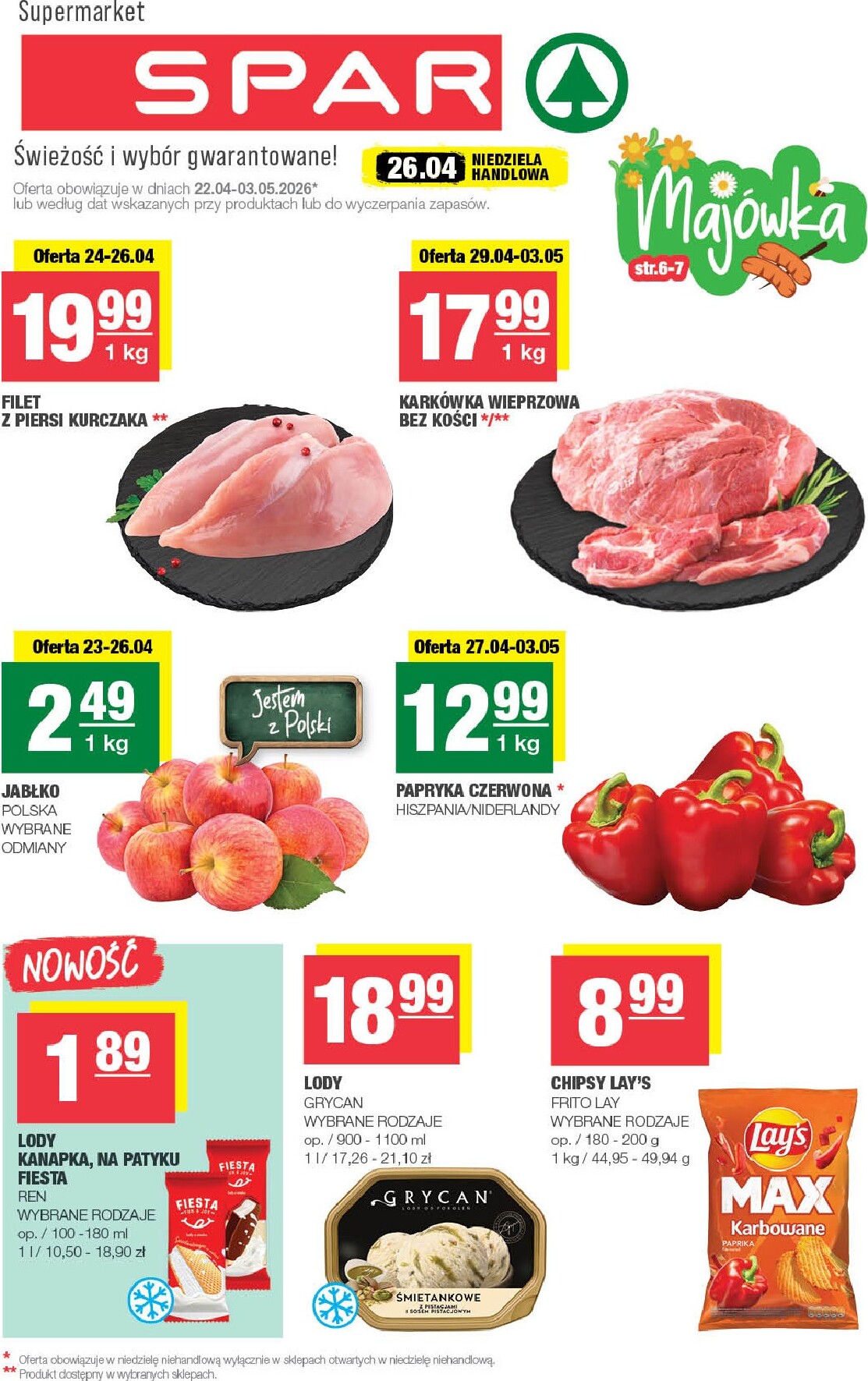 spar - Nowa gazetka SPAR ważna od 22.04.2026 do 03.05.2026