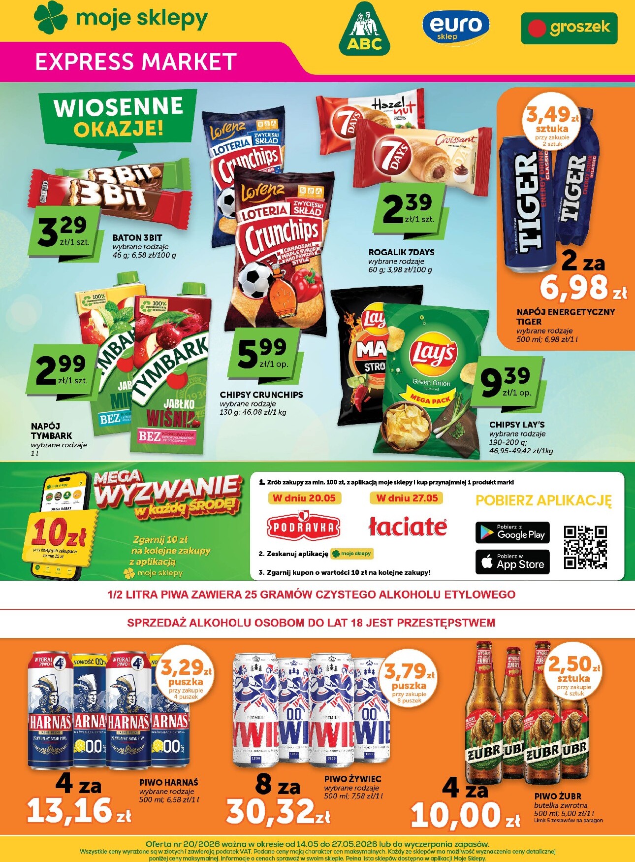 groszek - Aktualna gazetka Groszek - Expressmarket ważna od 14.05.2026 do 27.05.2026