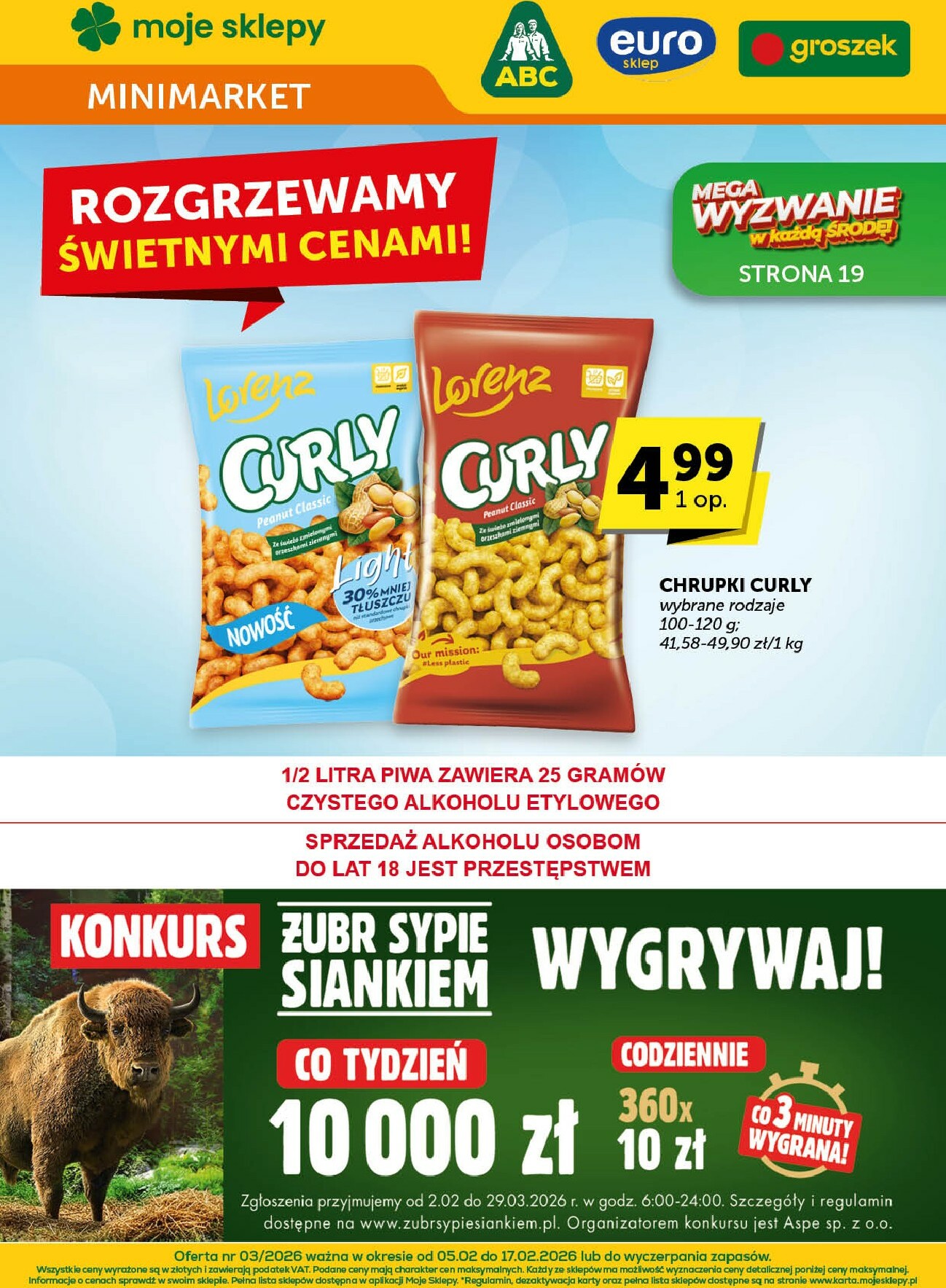 groszek - Gazetka Groszek - Minimarket - ważna od 05.02.2026 do 17.02.2026