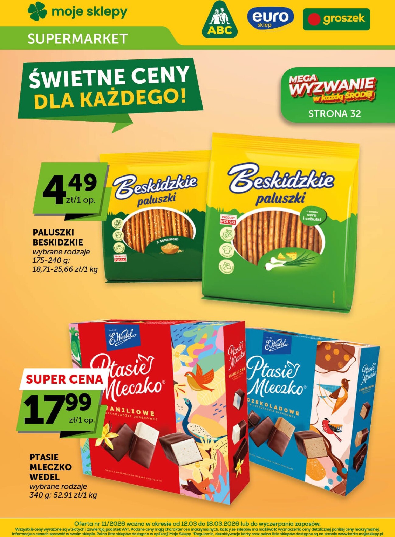 groszek - Gazetka Groszek - Supermarket - ważna od 12.03.2026 do 18.03.2026