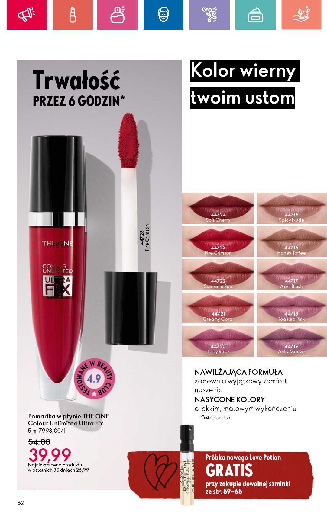 oriflame - Oriflame gazetka ważna od 19.01. - 08.02. - page: 62 oriflame - Oriflame gazetka ważna od 19.01. - 08.02. - page: 62