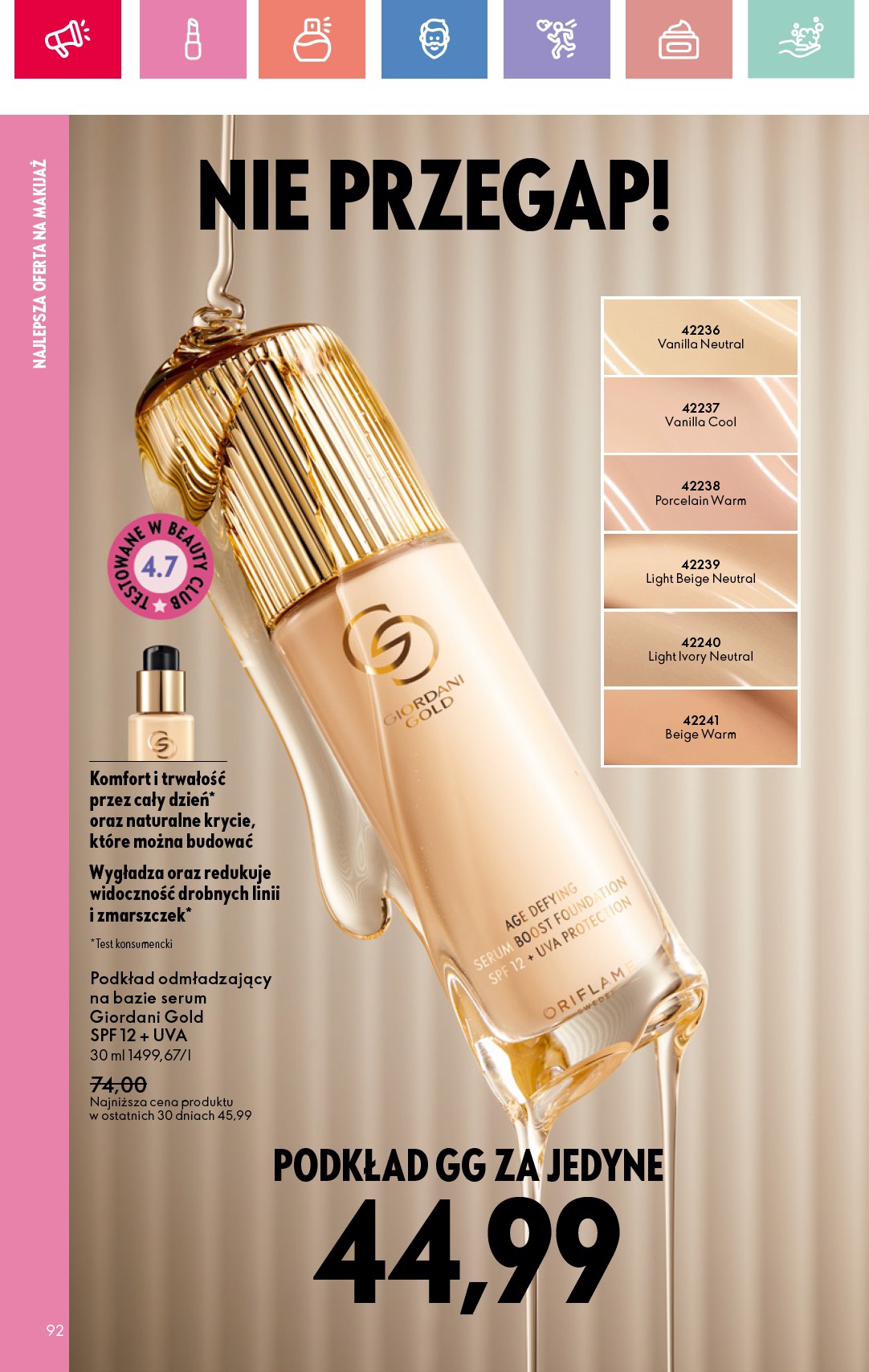 oriflame - Gazetka Oriflame ważna od 27.07. - 16.08. - page: 92 oriflame - Gazetka Oriflame ważna od 27.07. - 16.08. - page: 92