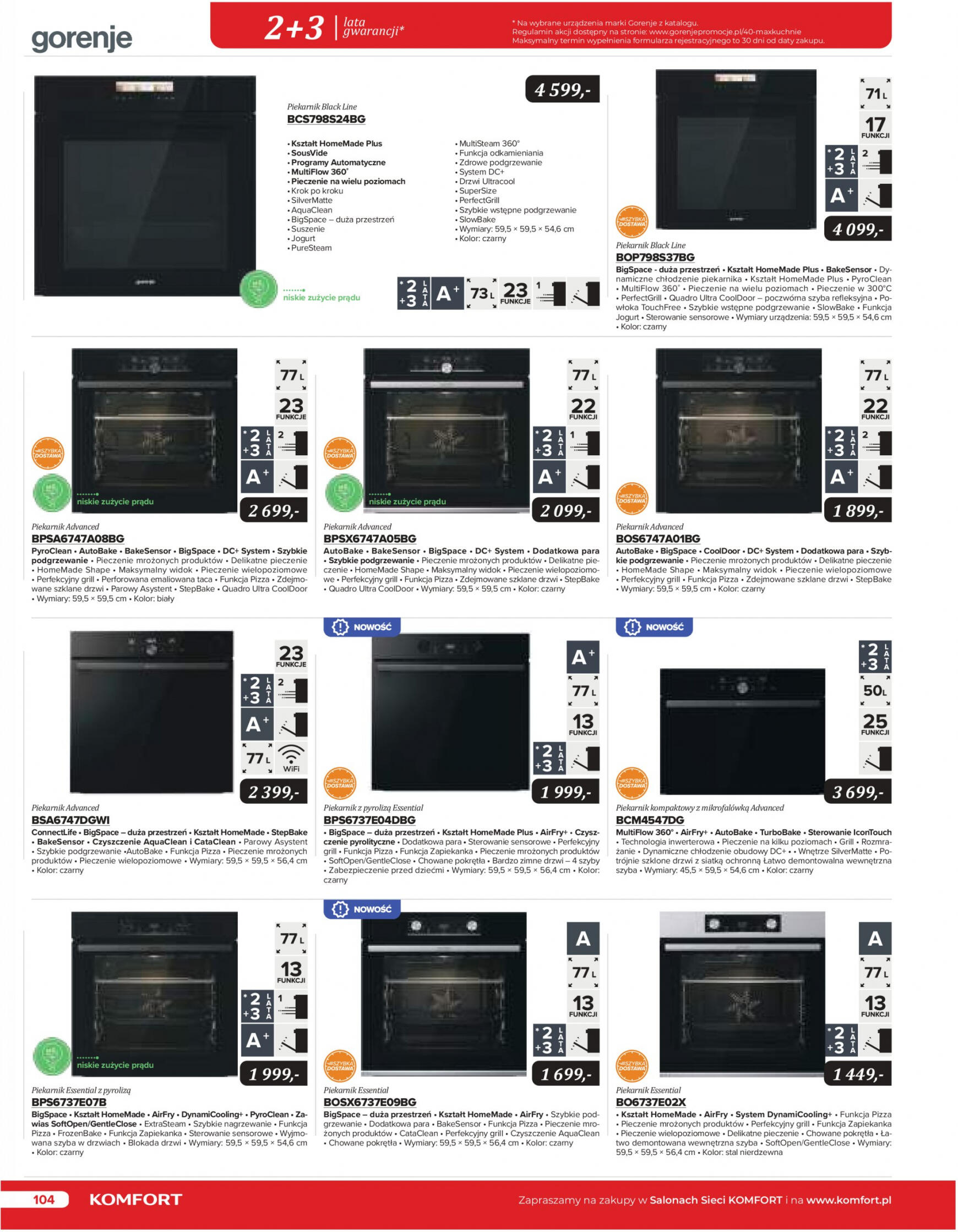 komfort - Komfort - Katalog AGD obowiązuje od 15.12.2023 - page: 104 komfort - Komfort - Katalog AGD obowiązuje od 15.12.2023 - page: 104