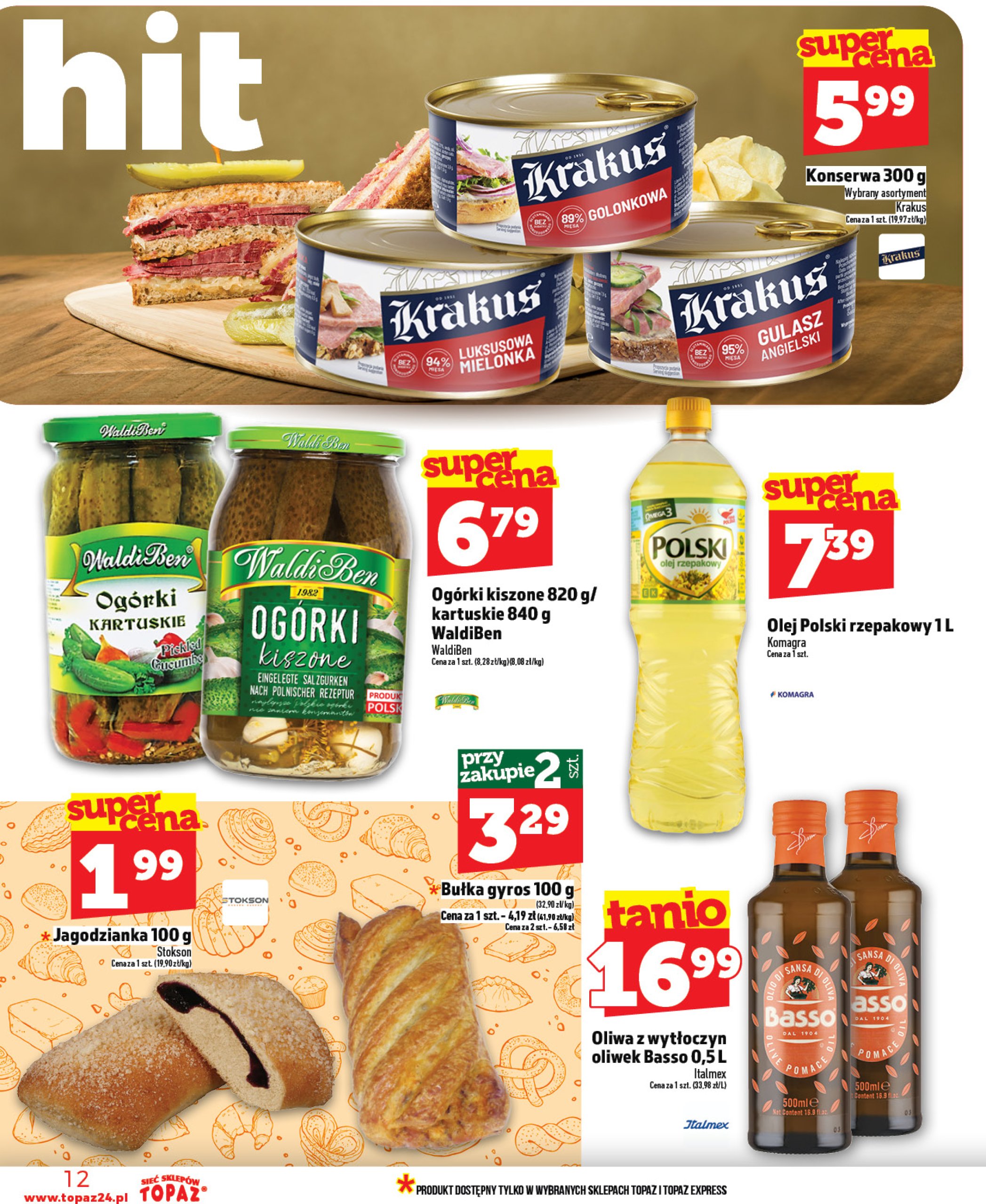 topaz24 - Topaz24 gazetka ważna od 13.03. - 19.03. - page: 12