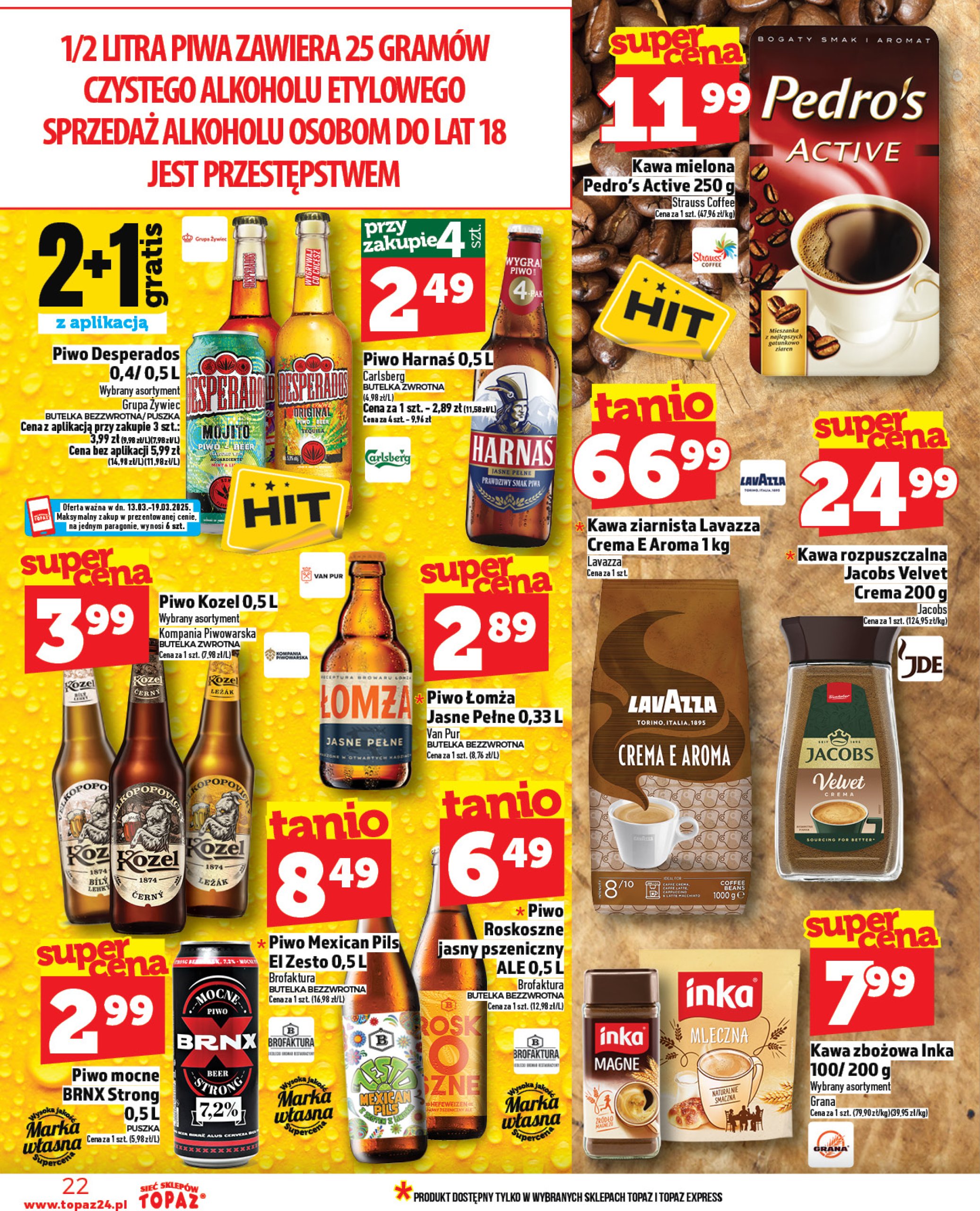 topaz24 - Topaz24 gazetka ważna od 13.03. - 19.03. - page: 22