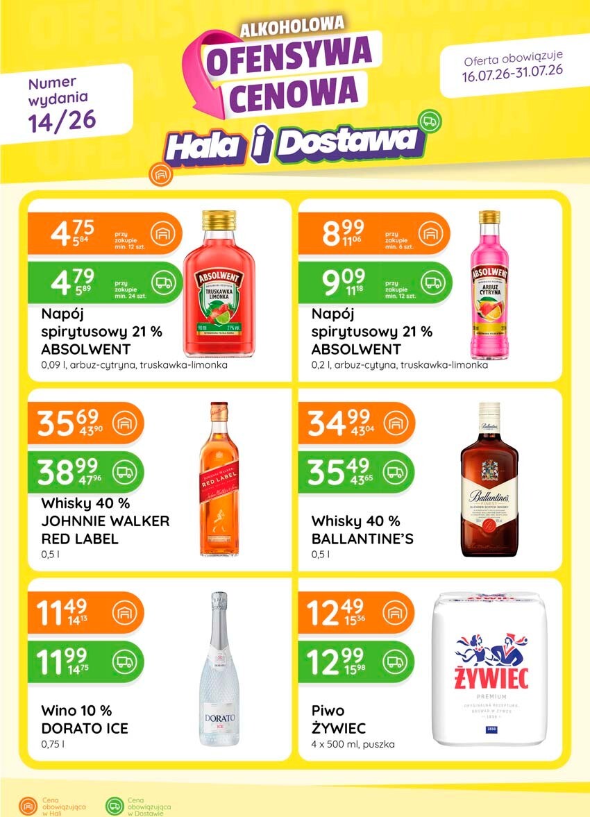 eurocash - Aktualna gazetka Eurocash - Ofensywa Alkoholowa EC14 ważna od 16.07.2026 do 31.07.2026
