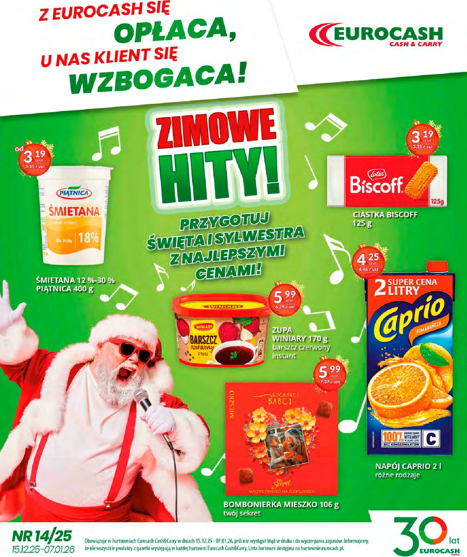 eurocash - Gazetka Eurocash - Cash & Carry - ważna od 15.12. do 07.01.