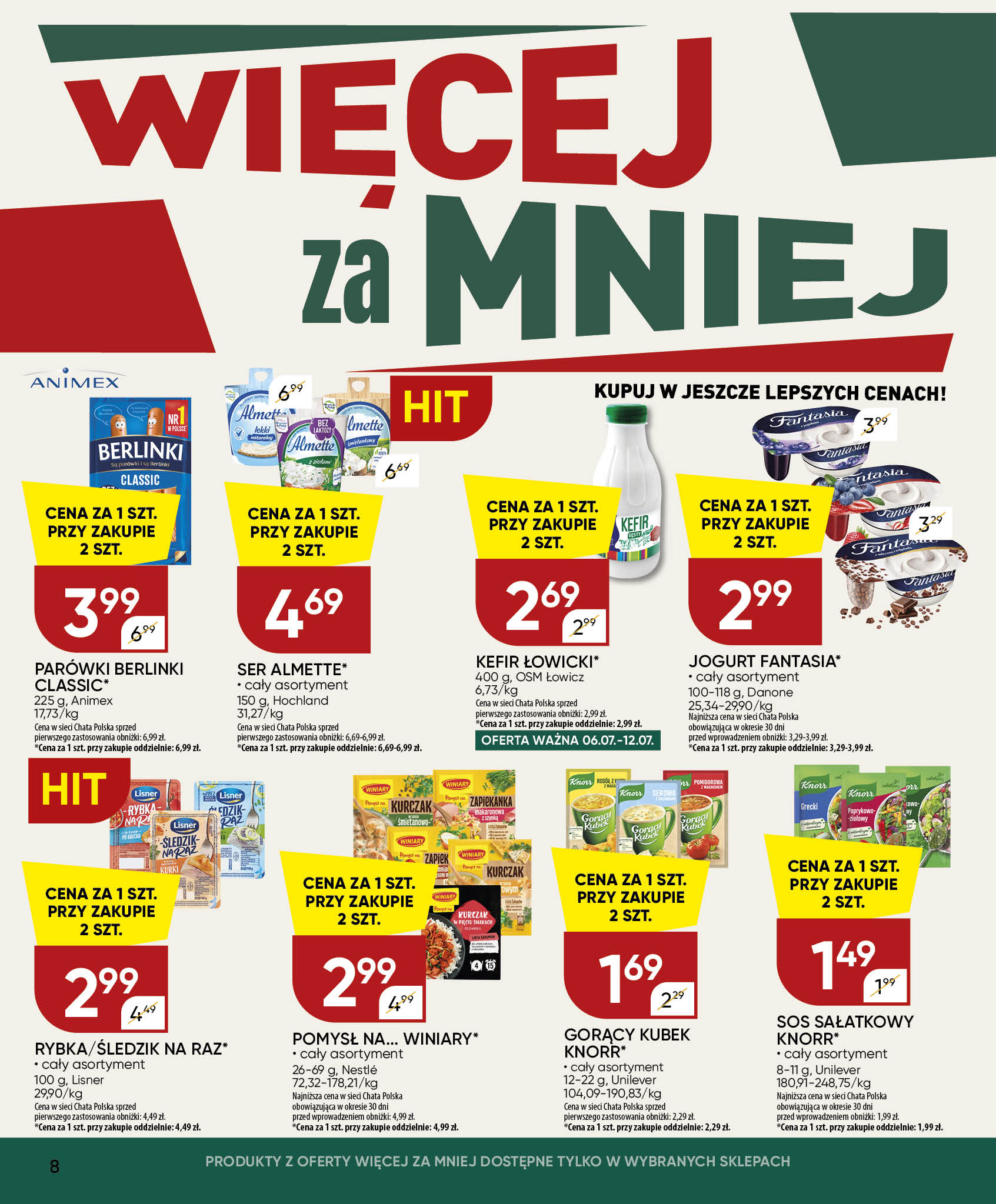 chata-polska - Nowa gazetka Chata Polska ważna od 02.07.2026 do 12.07.2026 - page: 8
