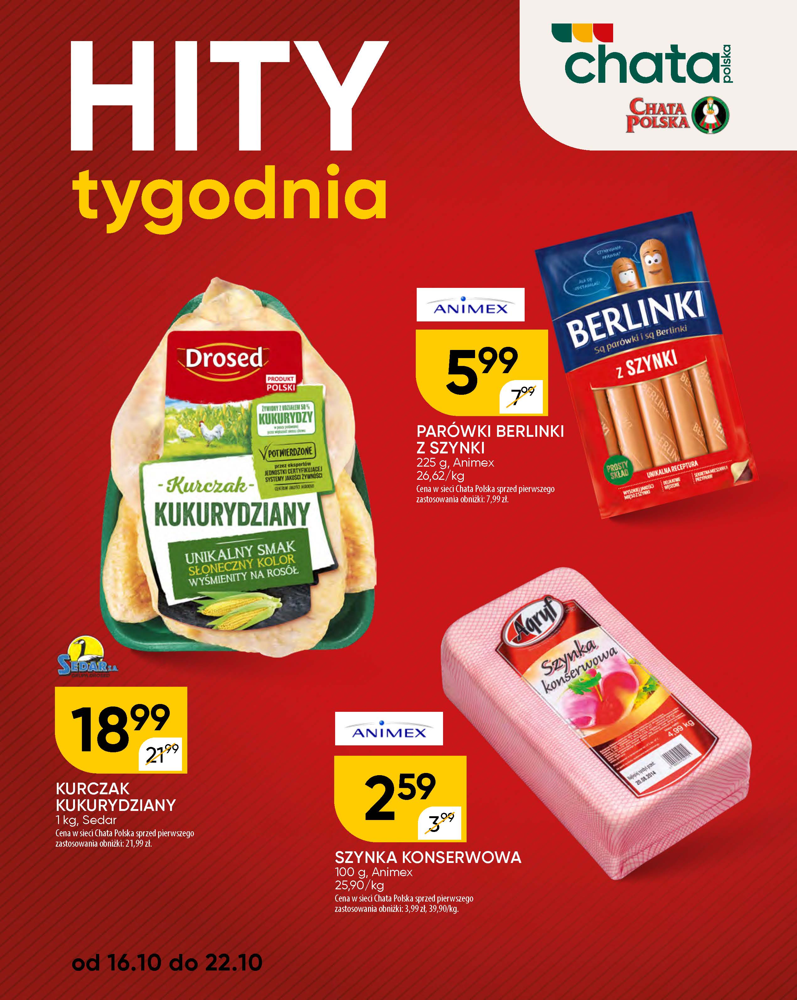 chata-polska - Gazetka Chata Polska - ważna od 16.10. do 22.10.