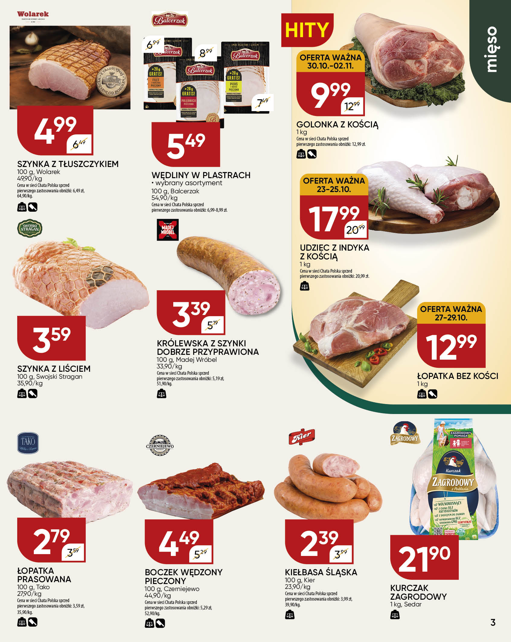 chata-polska - Gazetka Chata Polska - ważna od 23.10. do 02.11. - page: 3