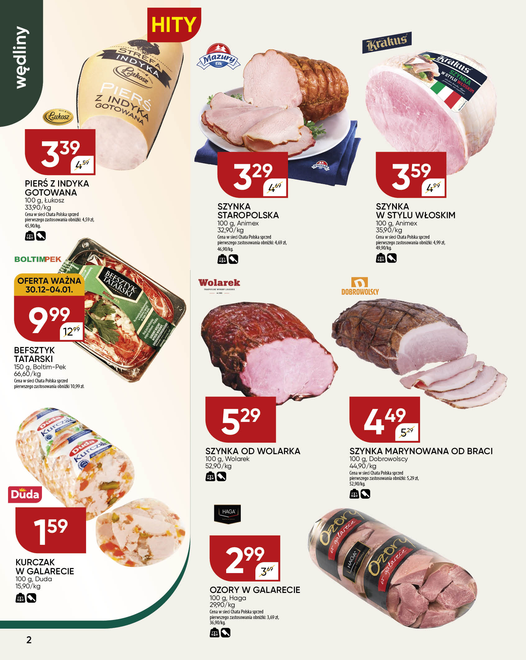 chata-polska - Gazetka Chata Polska - ważna od 29.12. do 05.01. - page: 2