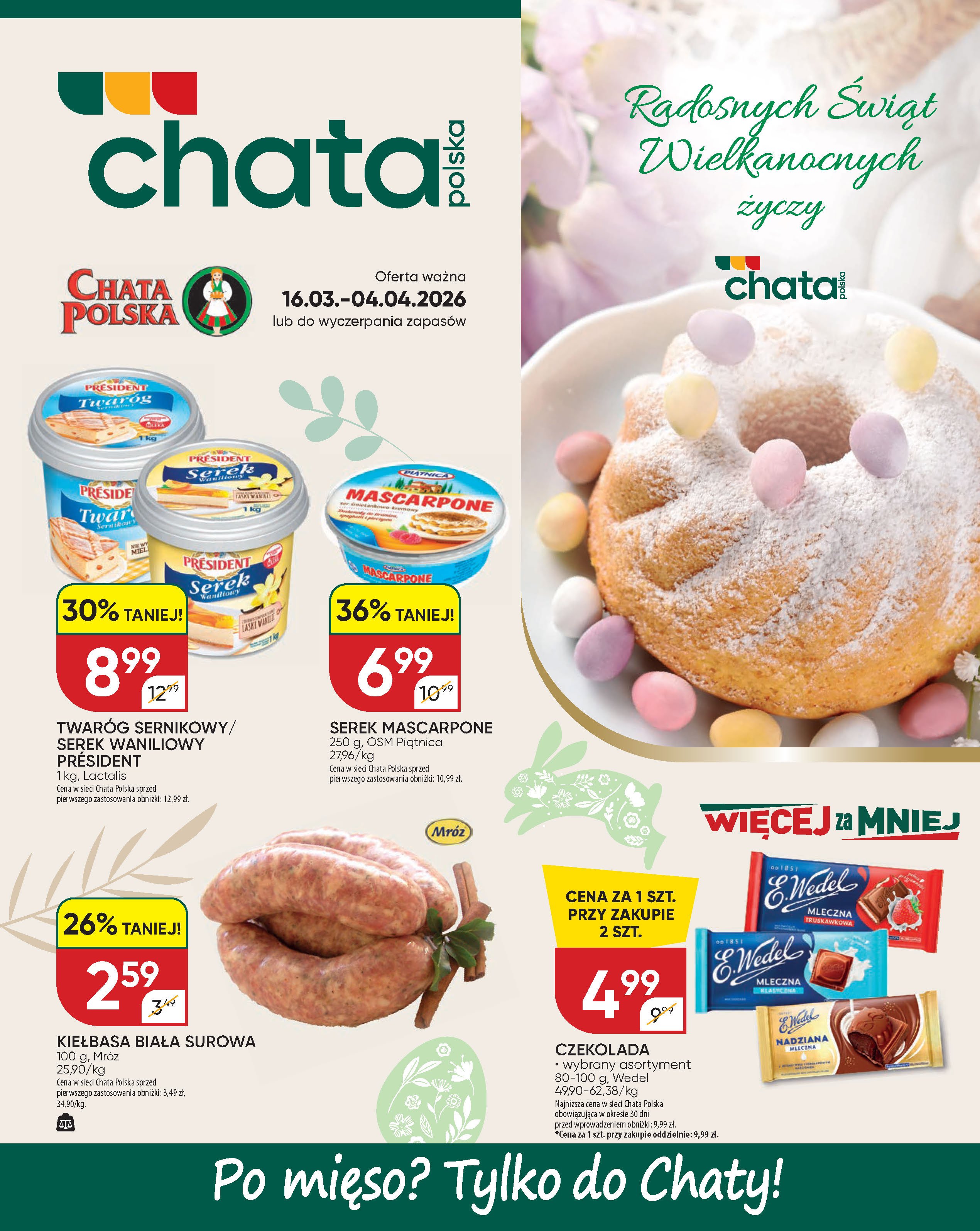 chata-polska - Gazetka Chata Polska - ważna od 16.03.2026 do 04.04.2026