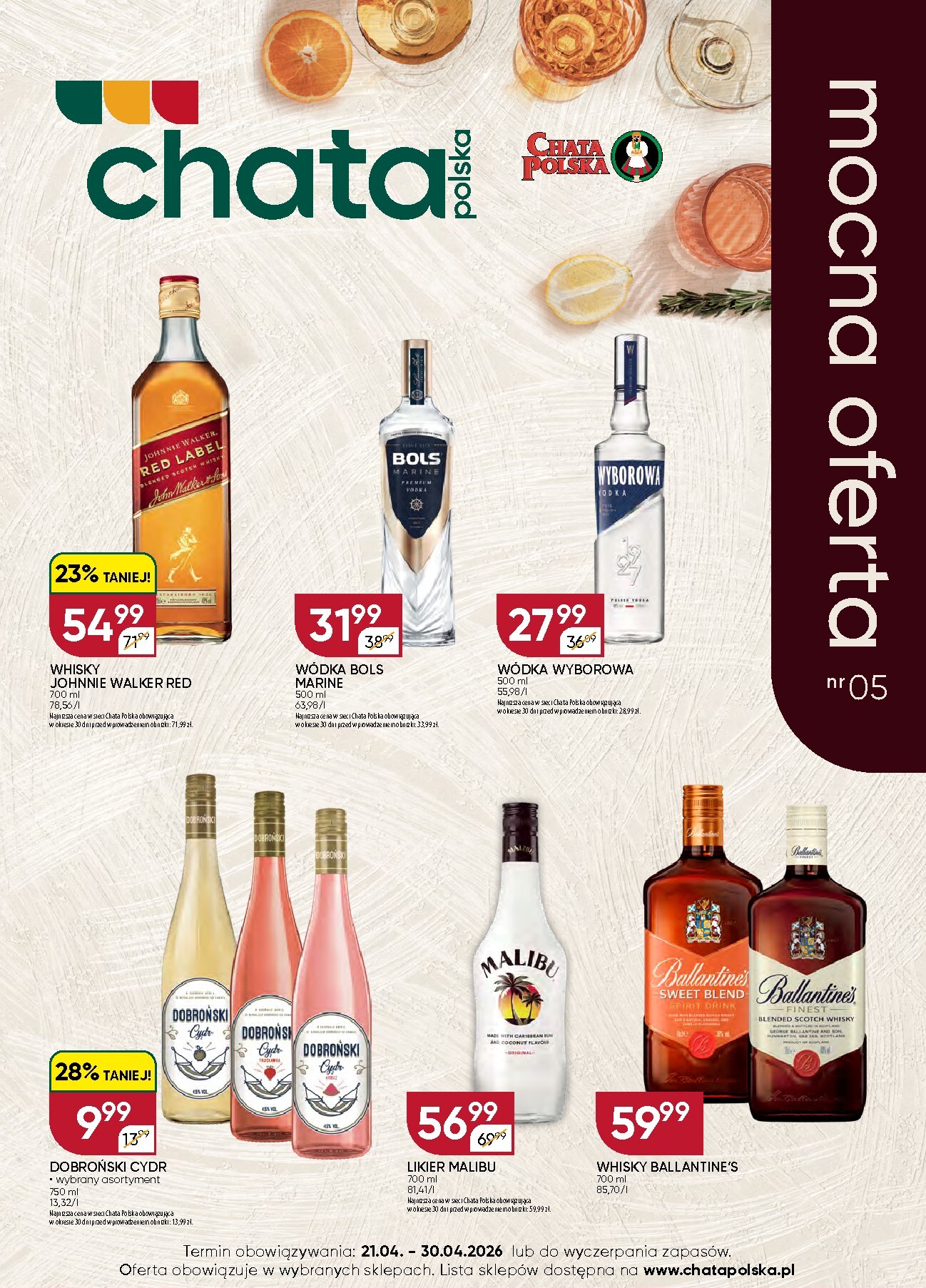 chata-polska - Aktualna gazetka Chata Polska - Mocna oferta ważna od 21.04.2026 do 30.04.2026