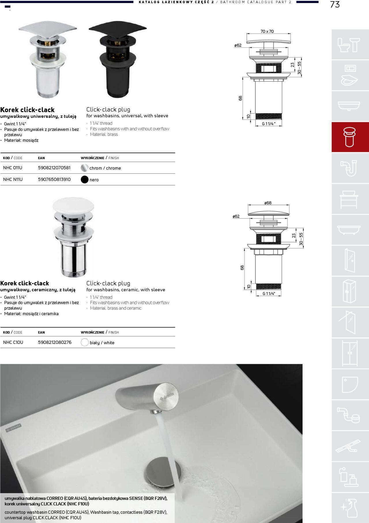 deante - Deante Gazetka - Katalog łazienkowy 01.01.2024 - 31.12.2024 - page: 73 deante - Deante Gazetka - Katalog łazienkowy 01.01.2024 - 31.12.2024 - page: 73