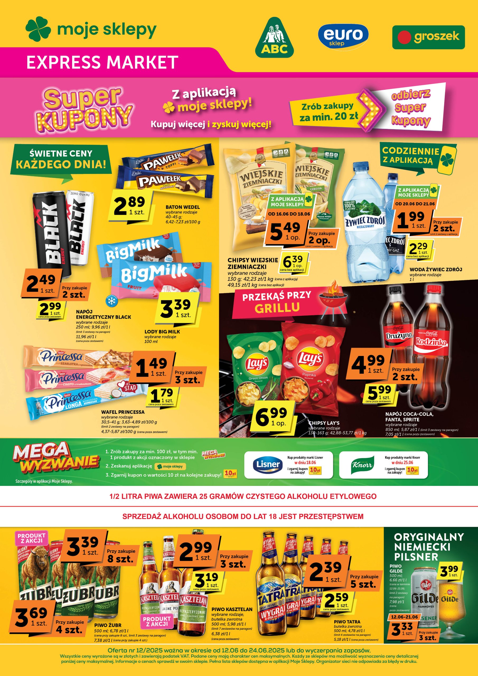 euro-sklep - Gazetka Euro Sklep Express Market ważna od 12.06. - 24.06.