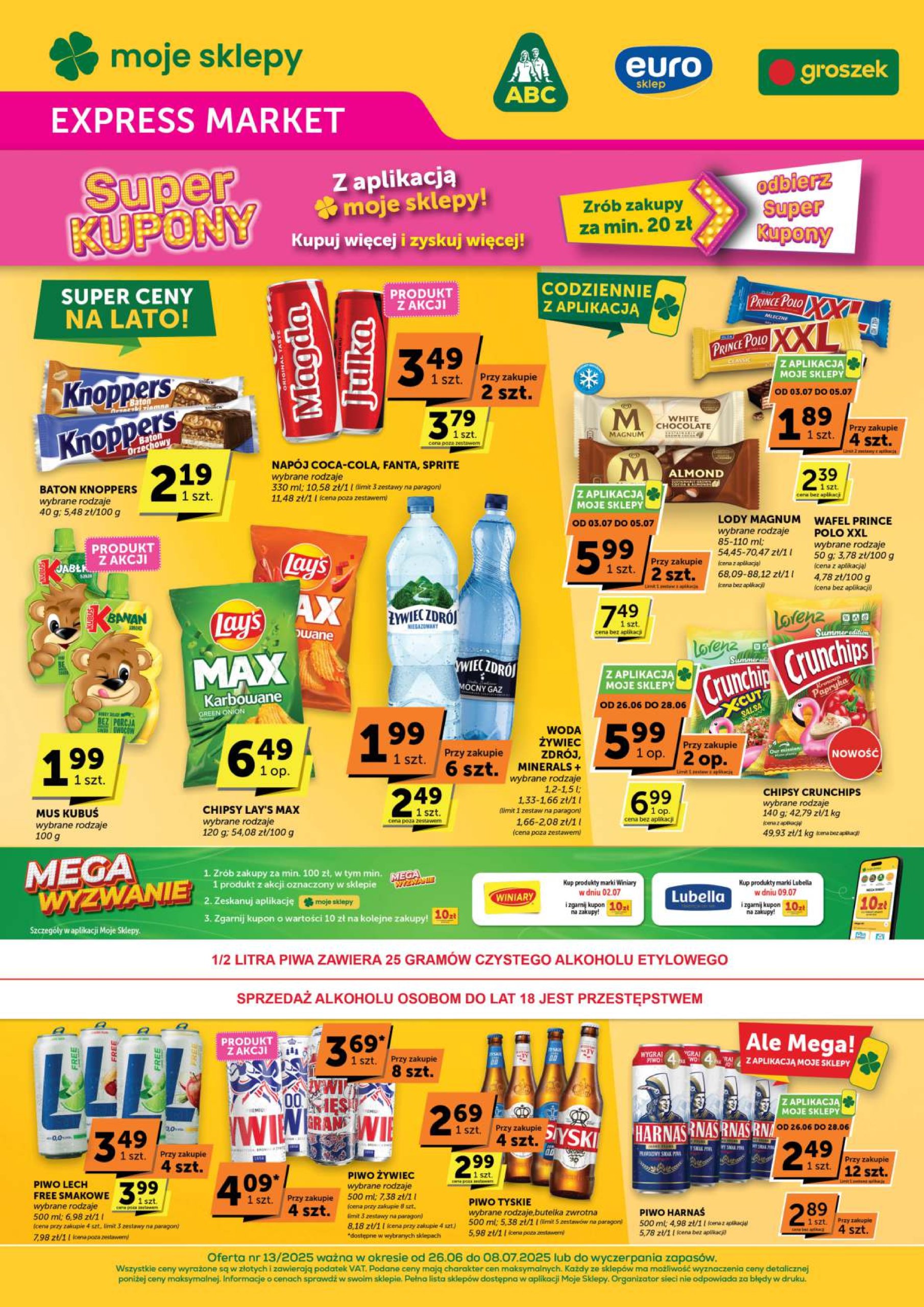 euro-sklep - Gazetka Euro Sklep Express market ważna od 26.06. - 08.07.