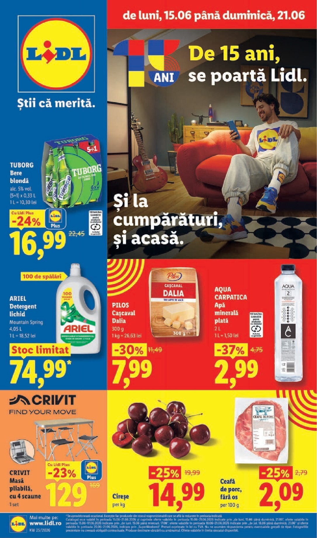 lidl - Lidl pliante pentru săptămâna viitoare de la luni 15.06.2026 până la duminică 21.06.2026