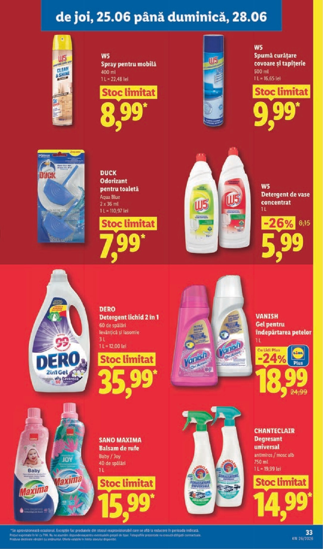 lidl - Lidl pliante pentru săptămâna viitoare de la luni 22.06.2026 până la duminică 28.06.2026 - page: 33