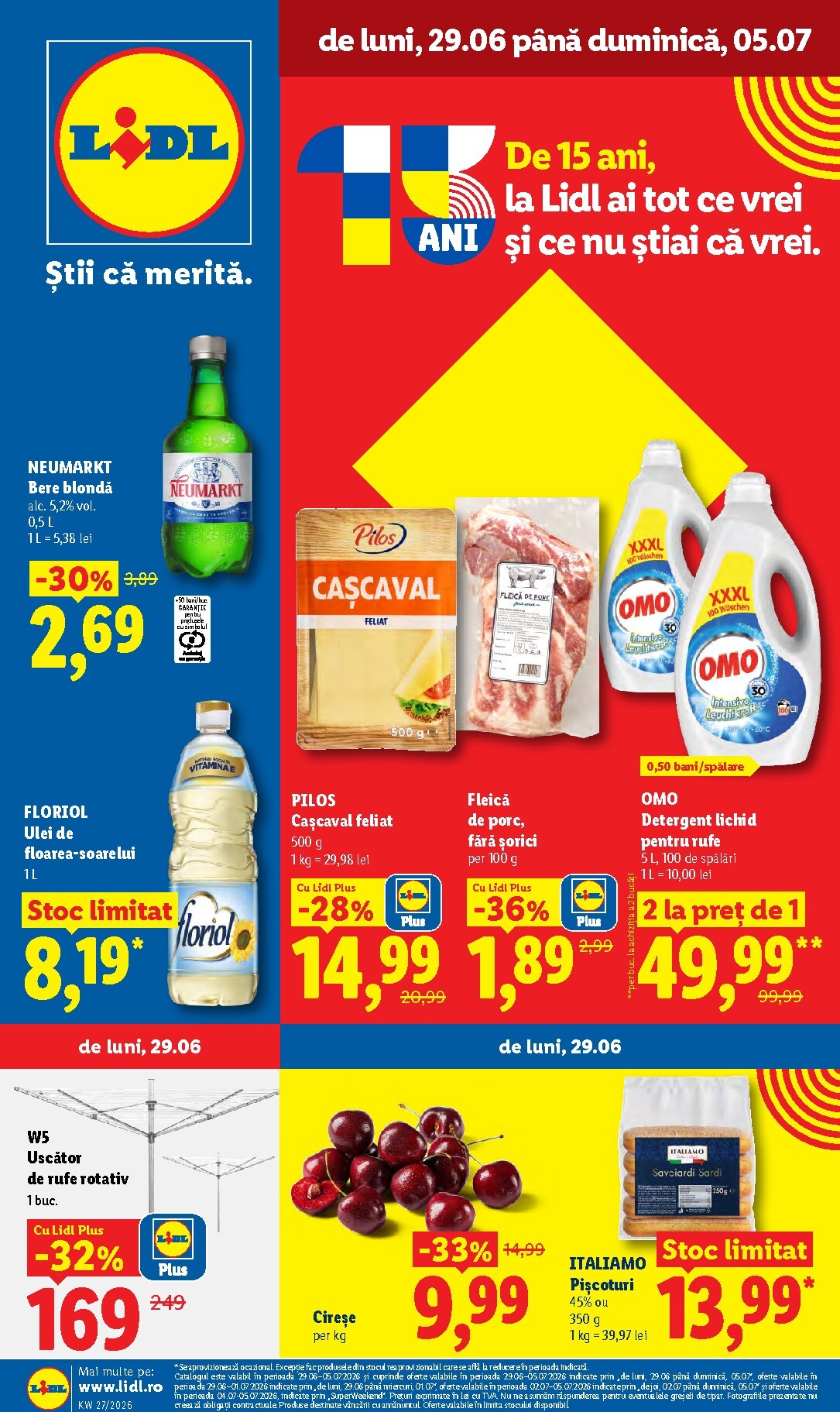lidl - Brosura Lidl valabilă de la luni 29.06.2026 până la duminică 05.07.2026
