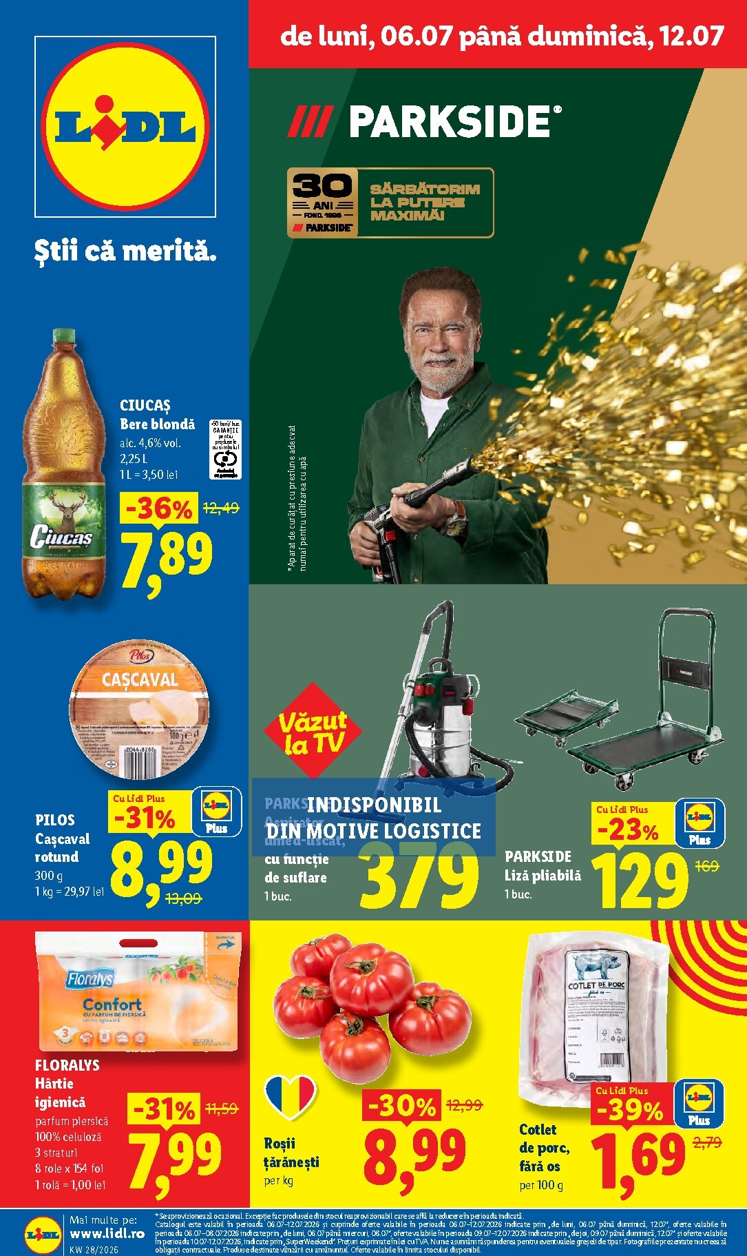 lidl - Lidl pliante pentru săptămâna viitoare de la luni 06.07.2026 până la duminică 12.07.2026