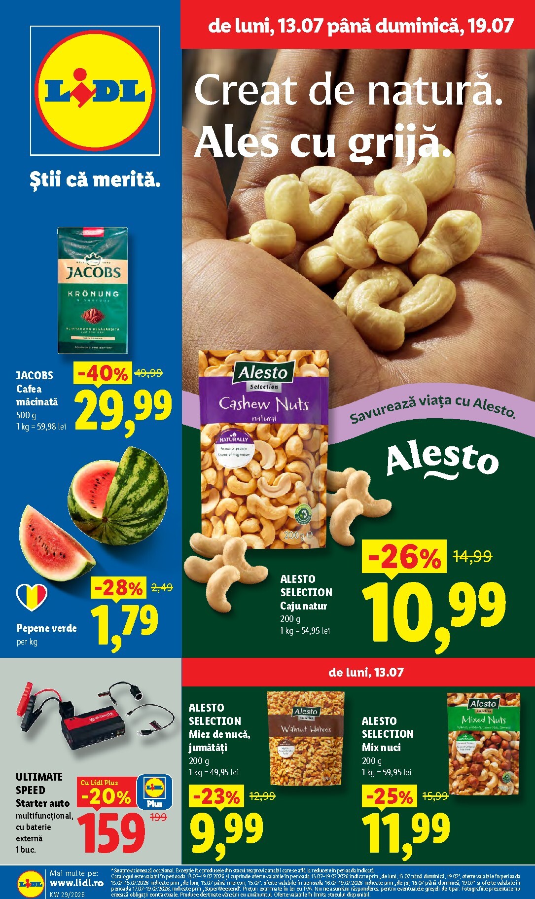 lidl - Lidl pliante pentru săptămâna viitoare de la luni 13.07.2026 până la duminică 19.07.2026