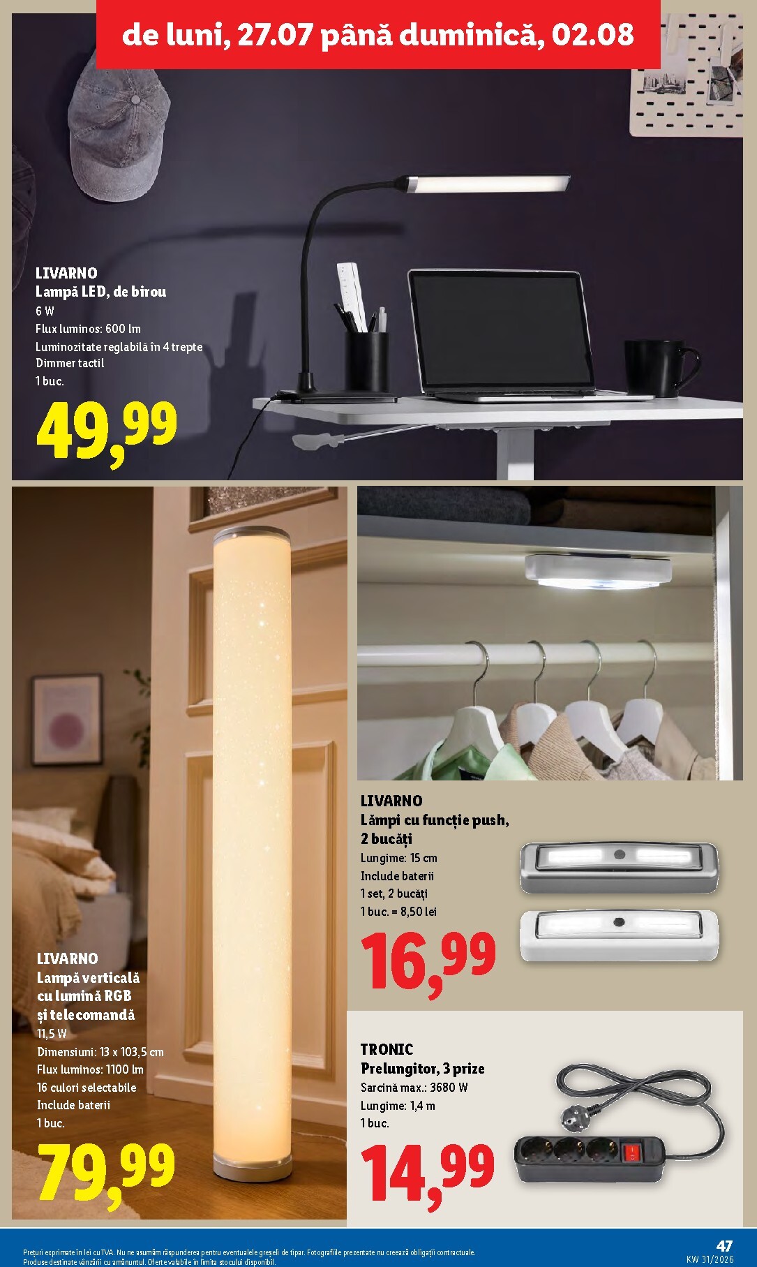 lidl - Lidl pliante pentru săptămâna viitoare de la luni 27.07.2026 până la duminică 02.08.2026 - page: 47