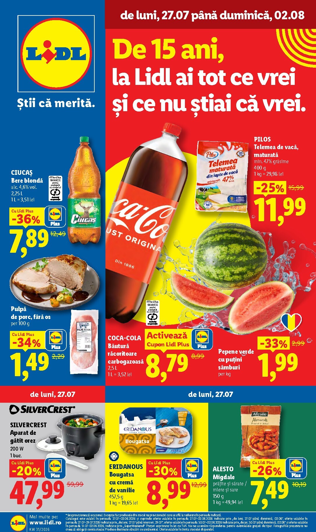 lidl - Lidl pliante pentru săptămâna viitoare de la luni 27.07.2026 până la duminică 02.08.2026